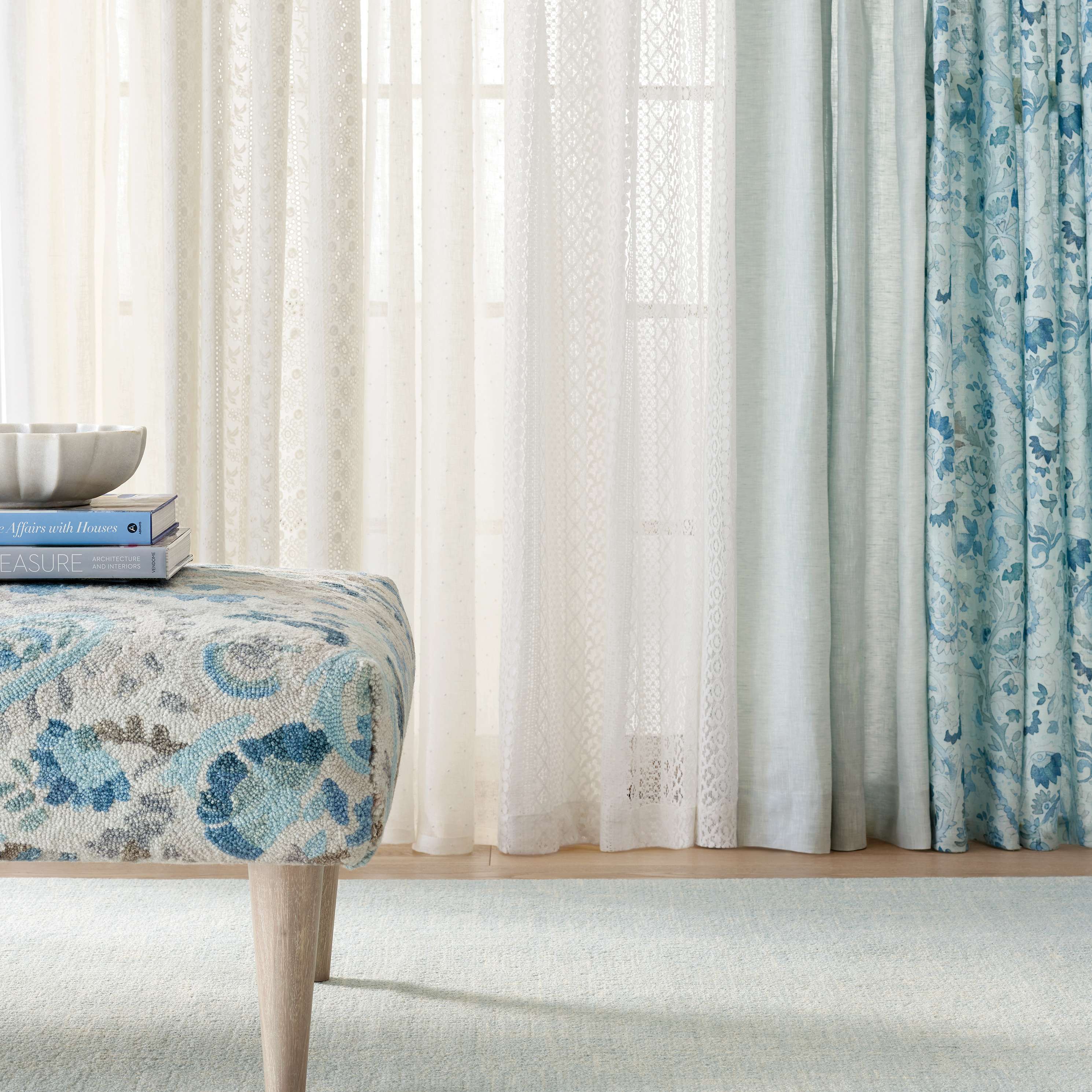 Ines Linen Curtain Panel Window Panels By Annie Selke