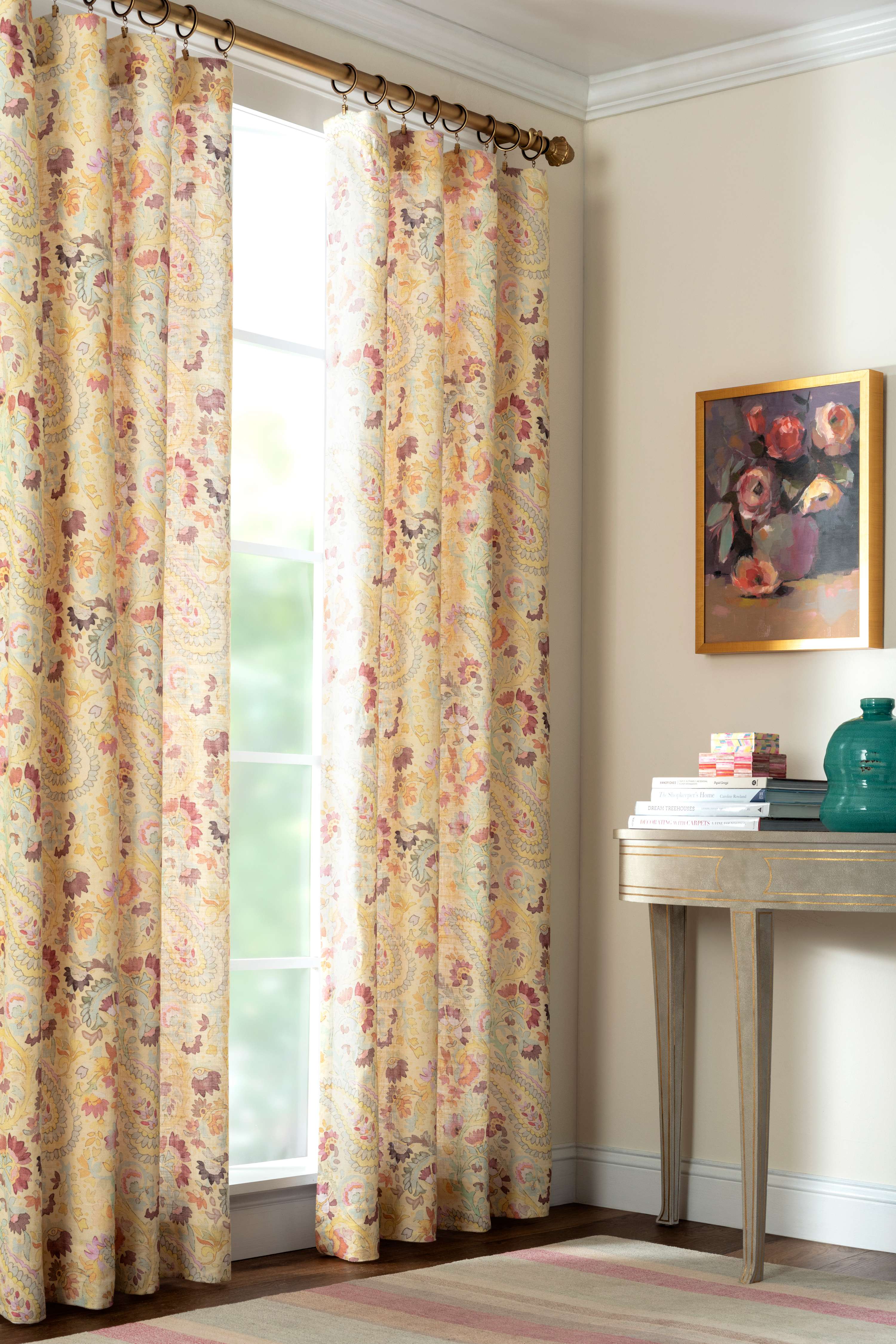 Ines Linen Curtain Panel Window Panels By Annie Selke