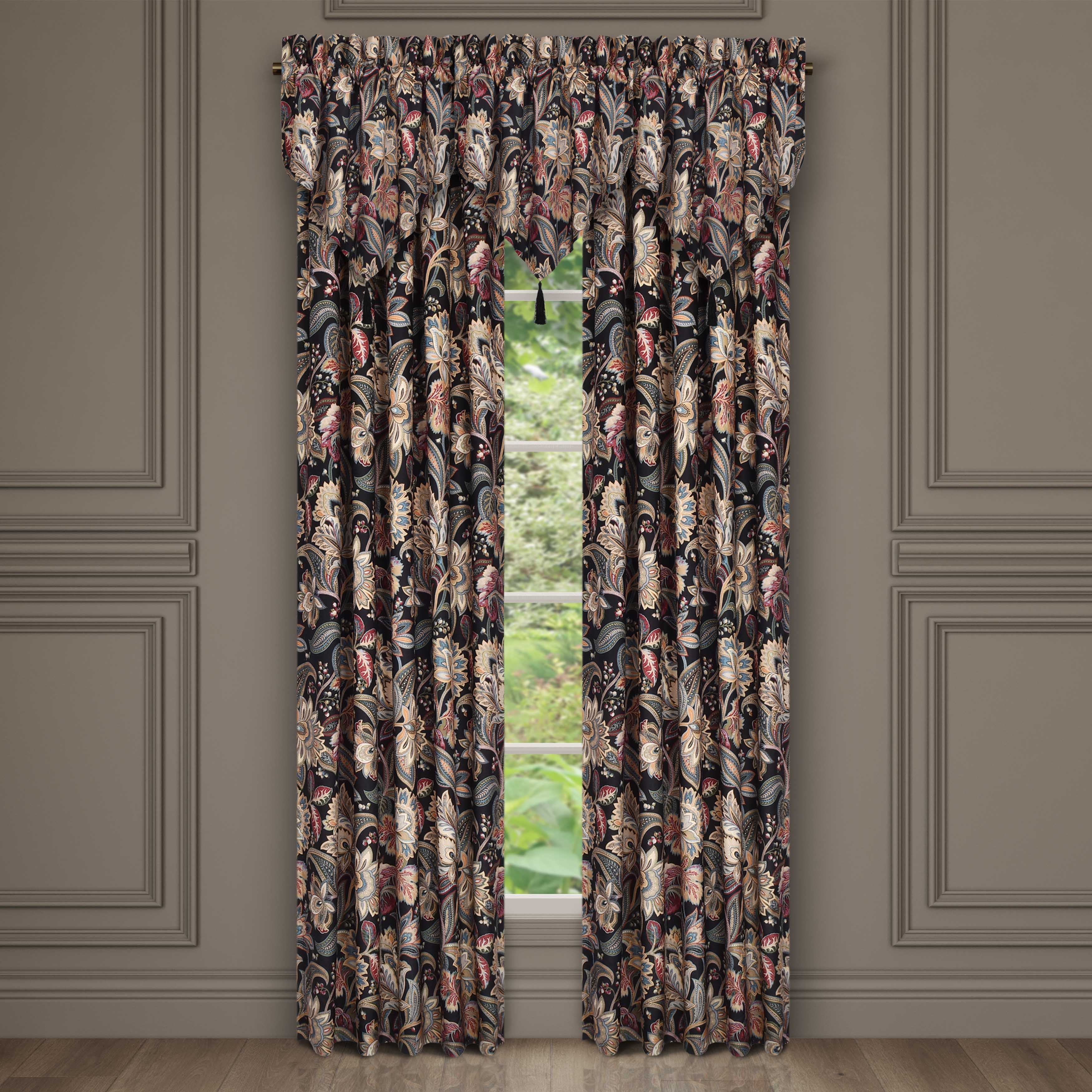 Calabria Black Window Panel Pair Window Panels By J. Queen New York