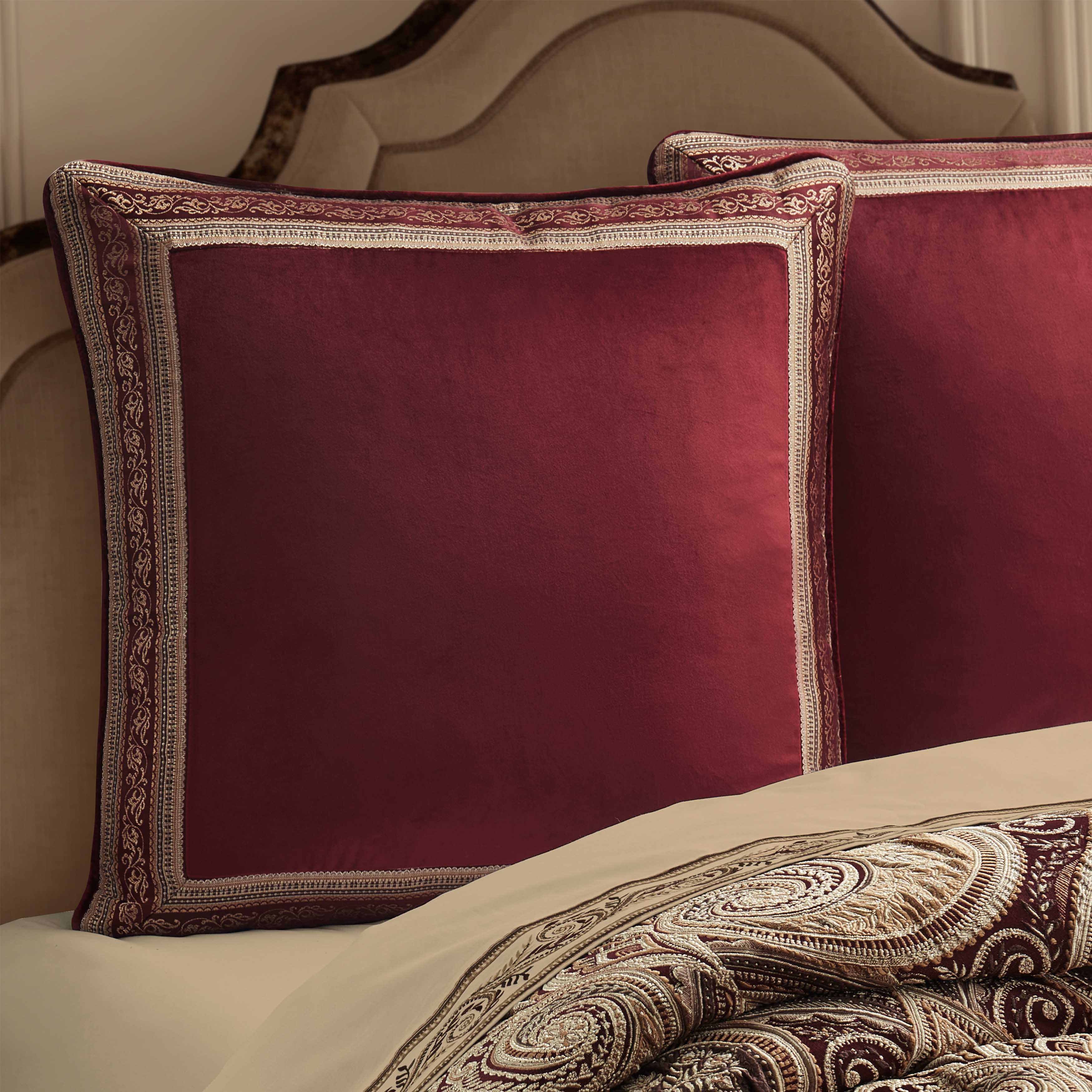 Calistoga Crimson Euro Sham Euro Sham By J. Queen New York