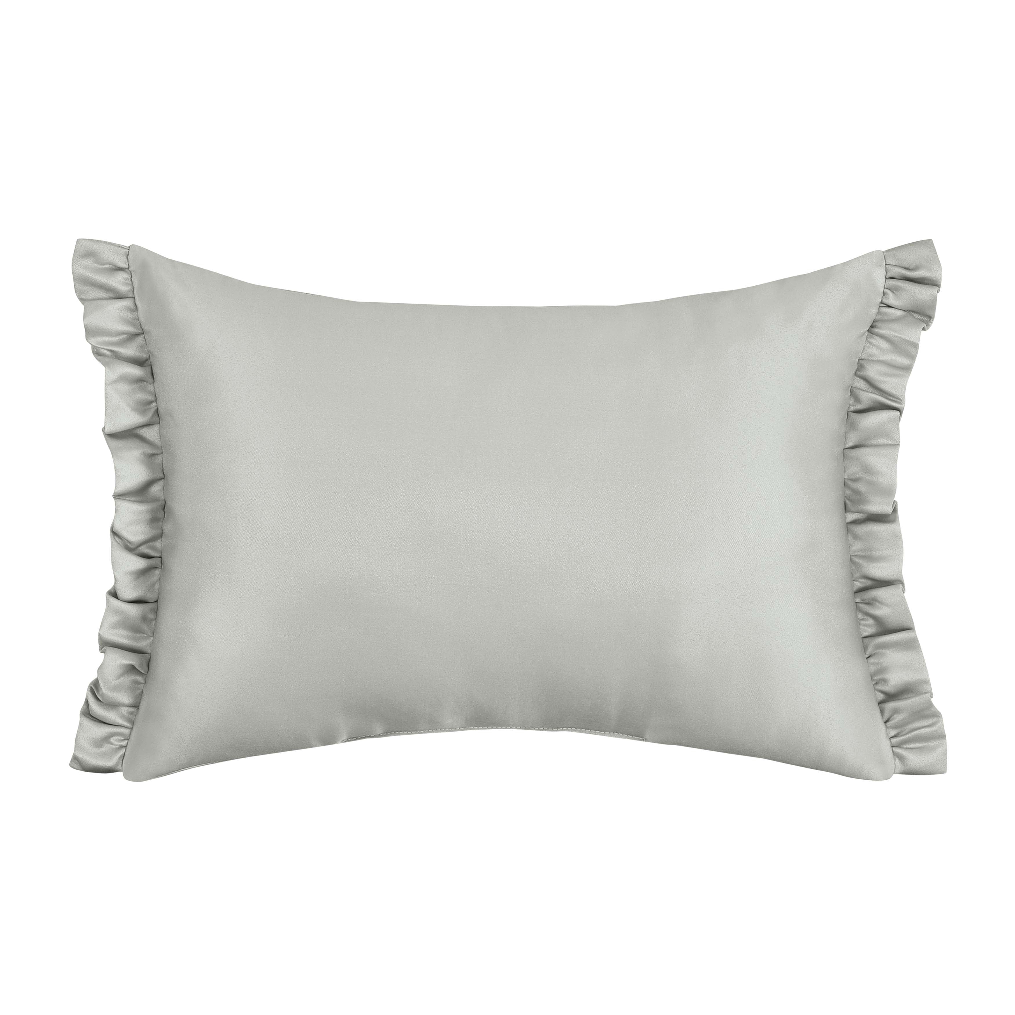 Calmfield Aqua Boudoir Decorative Throw Pillow 19" x 13" Throw Pillows By J. Queen New York