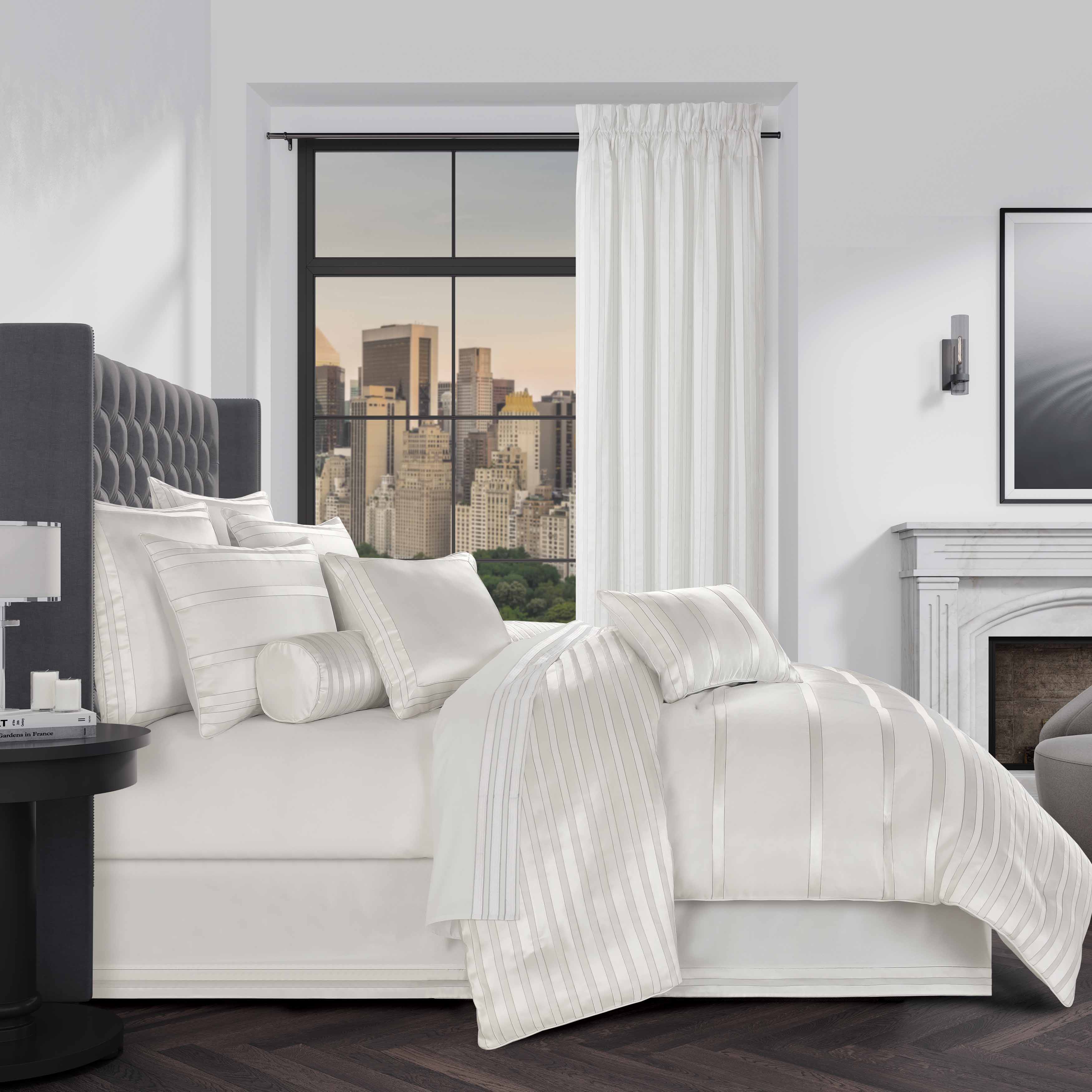 J Queen Calvari Platinum 3 Piece Comforter Set in Queen- Final Sale Comforter Sets By US Office - Latest-bedding