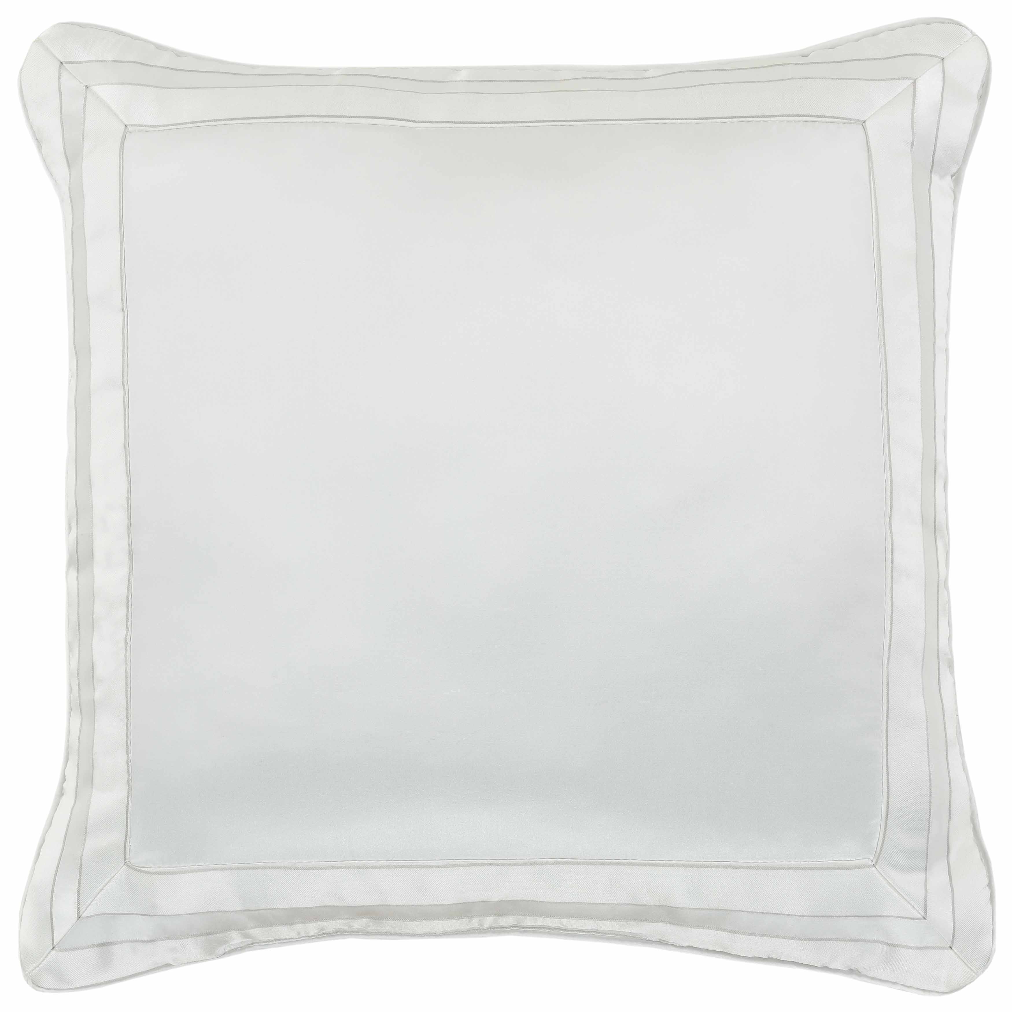 Calvari Platinum Square Decorative Throw Pillow 20" x 20" Throw Pillows By J. Queen New York