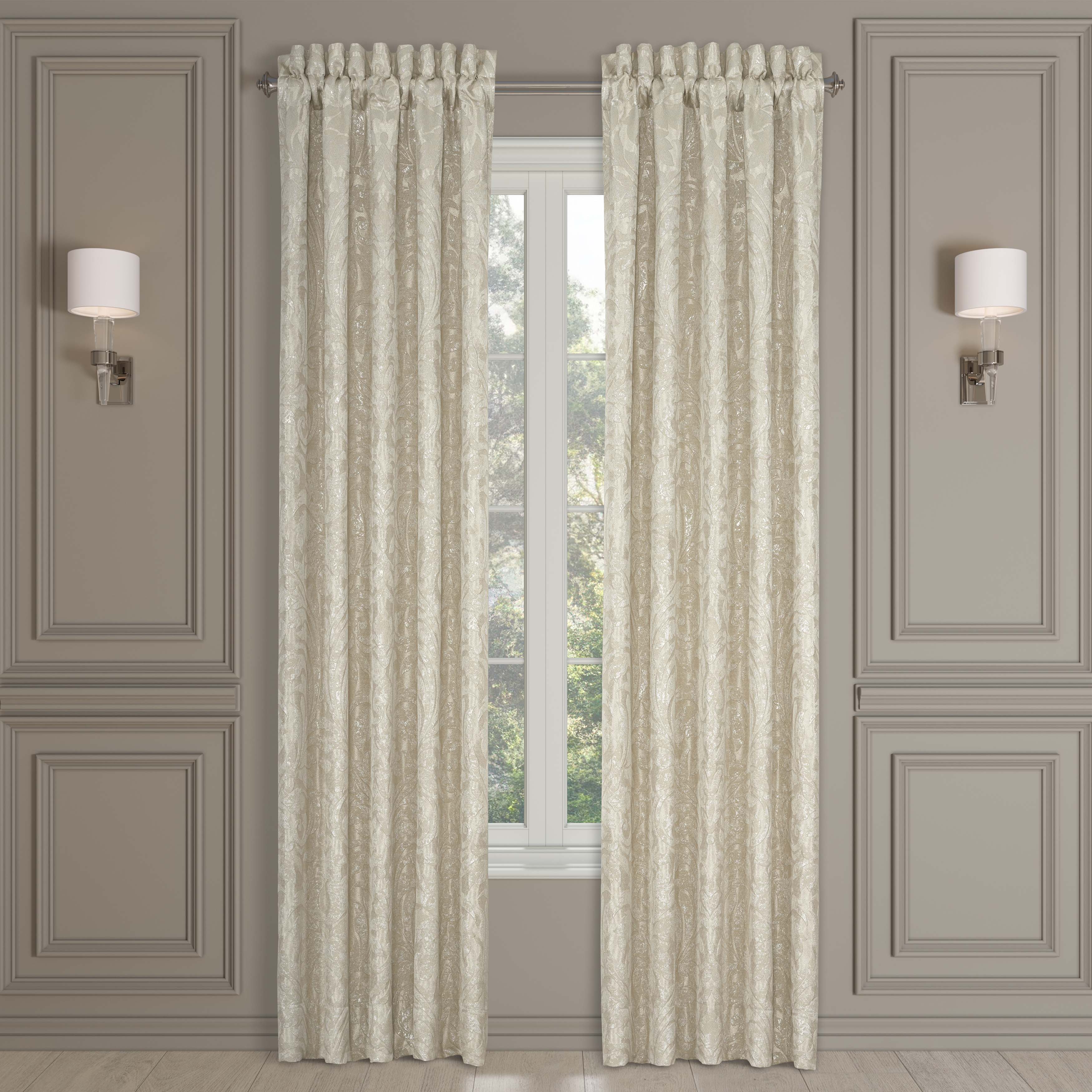 Celine Champagne Window Panel Pair Window Panels By J. Queen New York