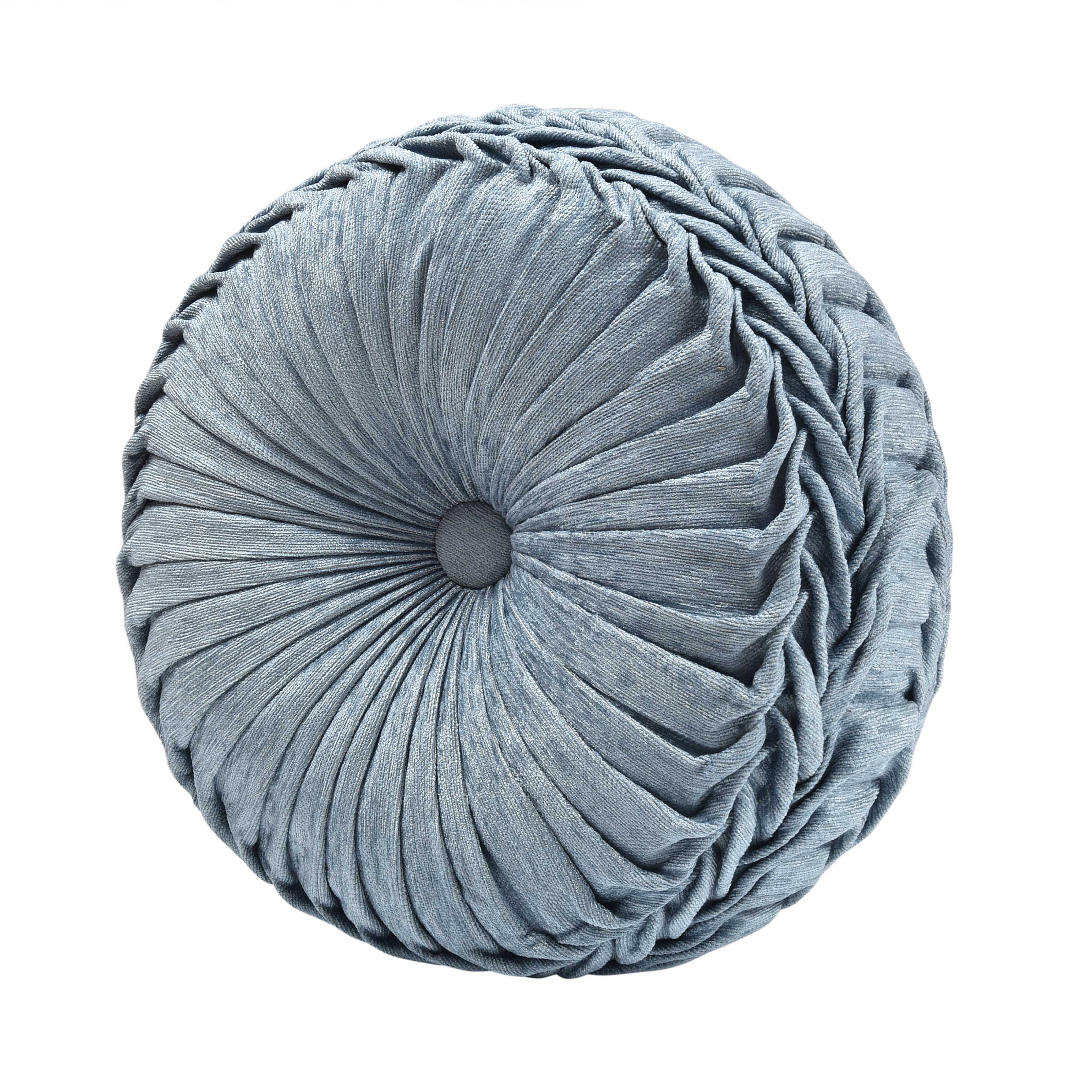 Celtic Spa Tufted Round Decorative Throw Pillow 15" x 15" Throw Pillows By J. Queen New York