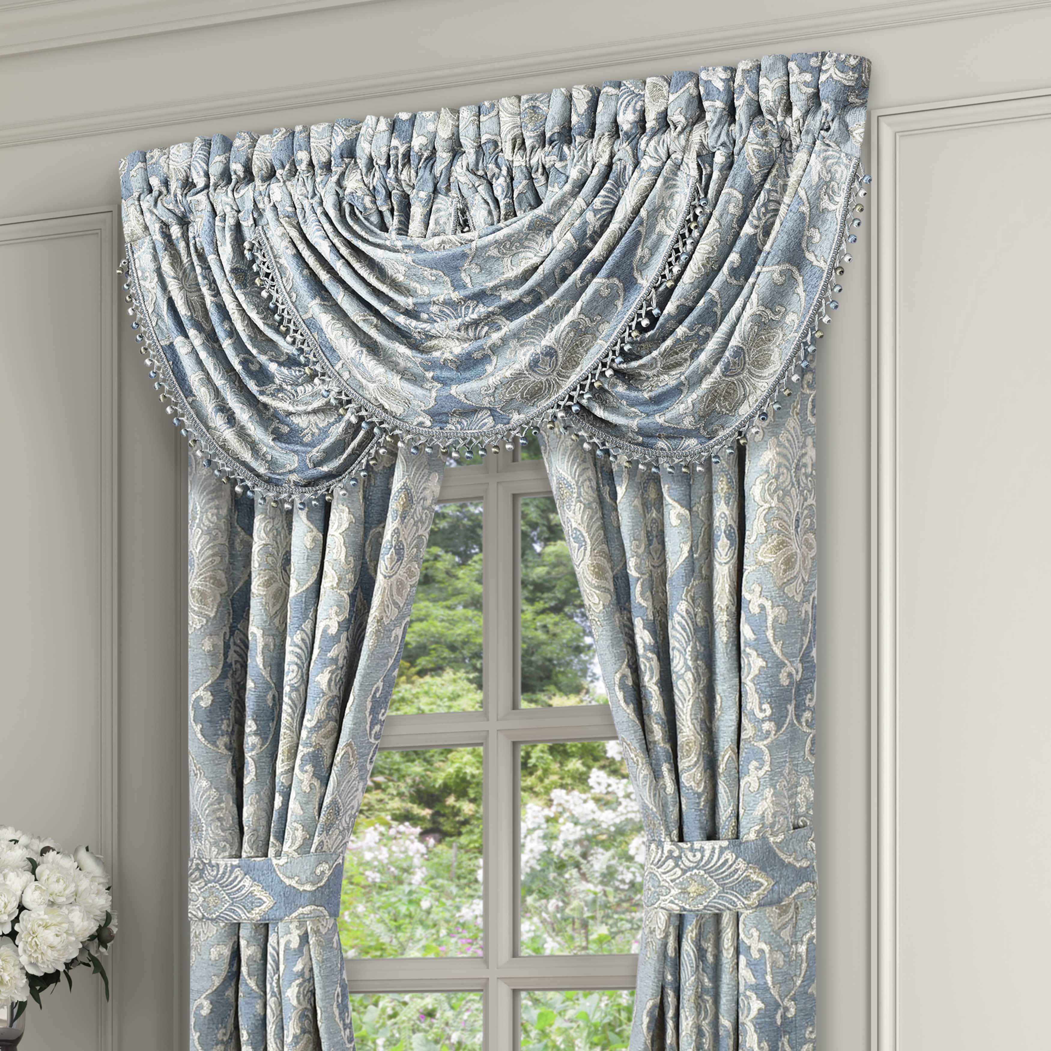 Celtic Spa Waterfall Window Valance Window Valances By J. Queen New York