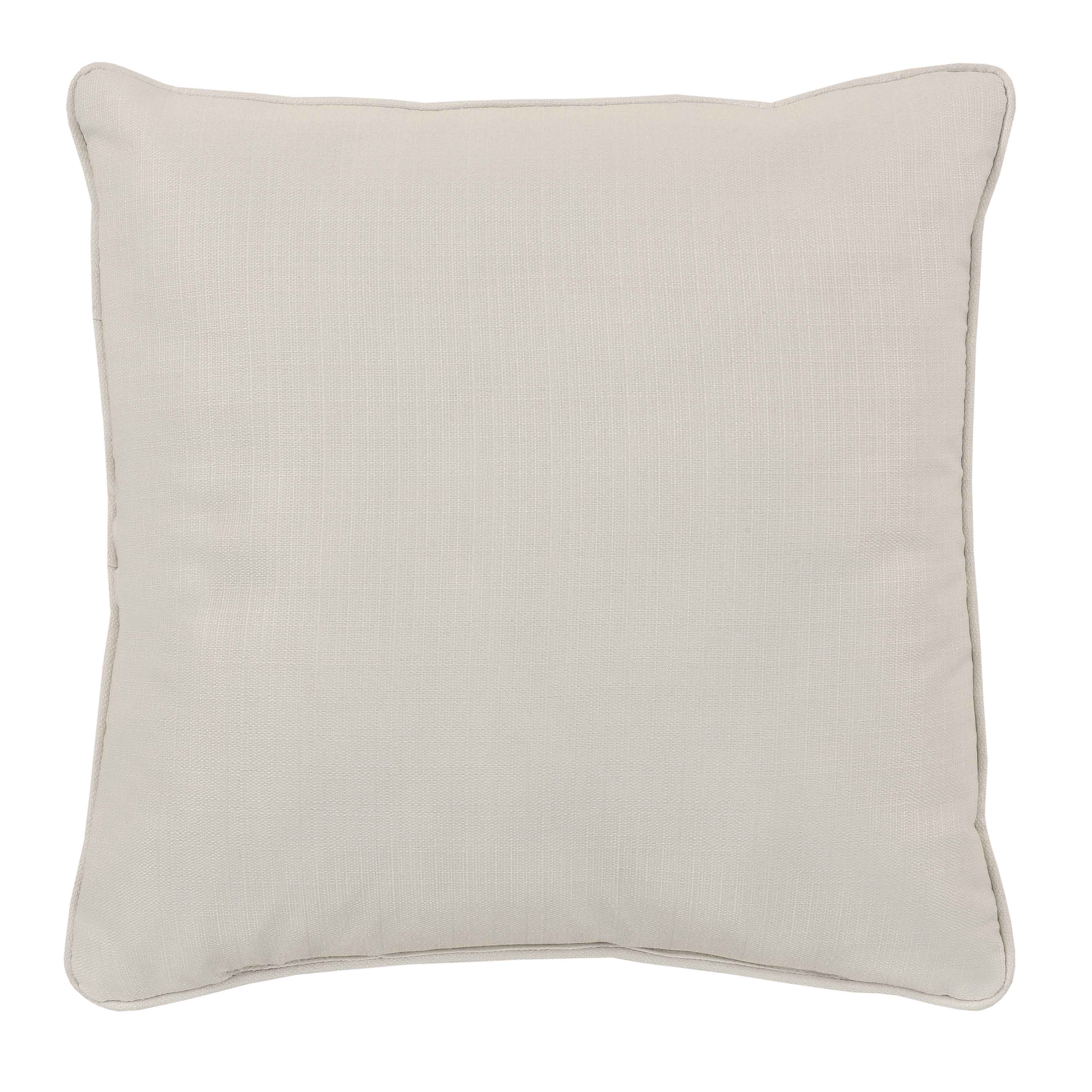 Chablis Ivory Square Decorative Throw Pillow 16" x 16" Throw Pillows By J. Queen New York