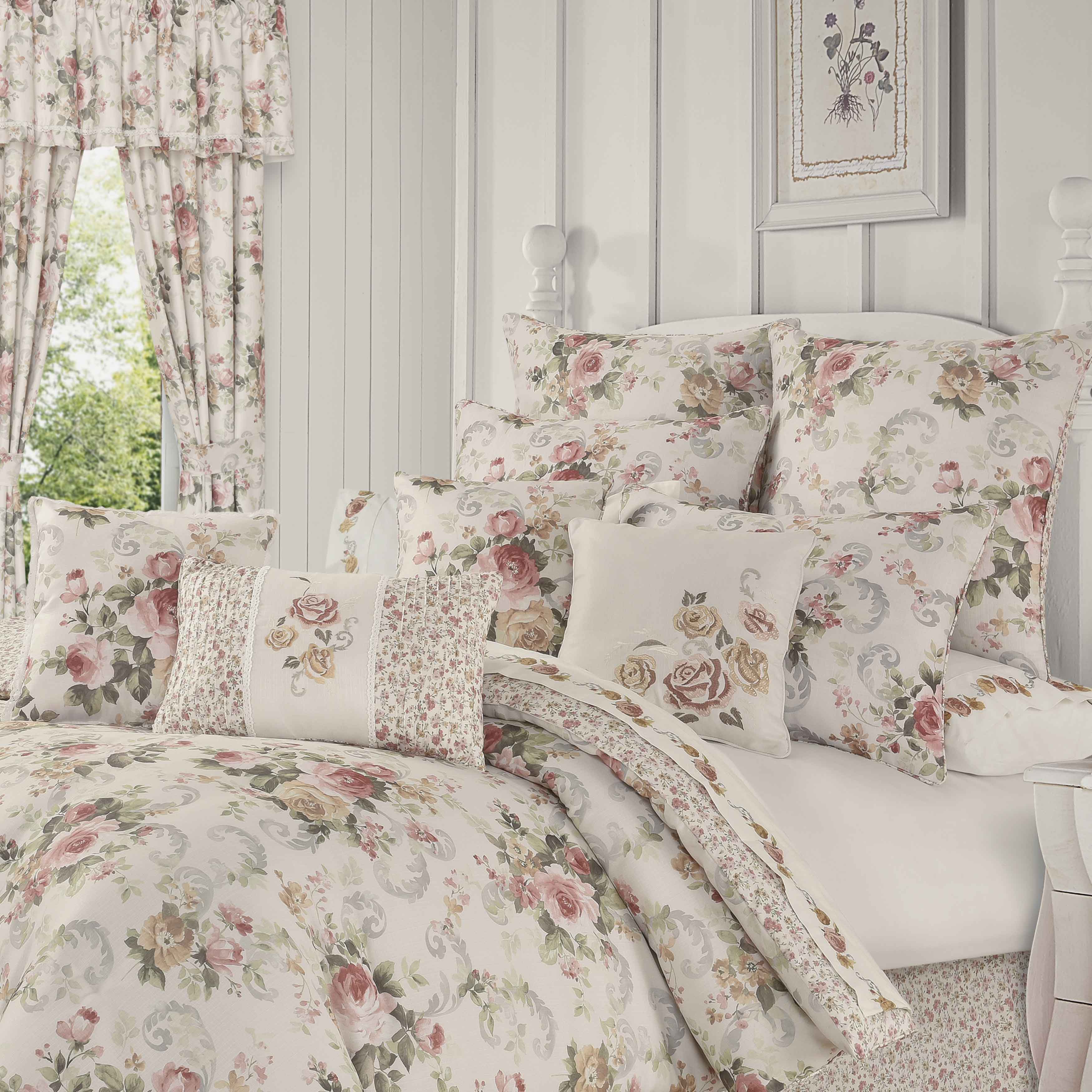 Chablis Rose Gold 4 Piece Comforter Set Comforter Sets By J. Queen New York