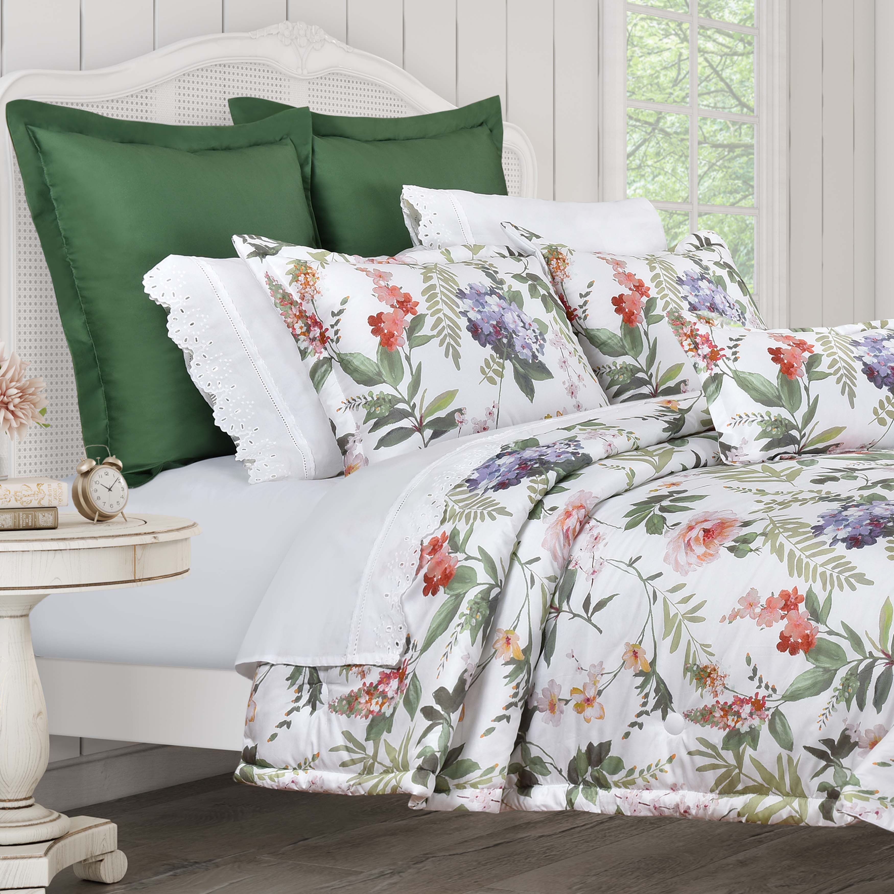 Clara Ivory 3 Piece Comforter Set Comforter Sets By J. Queen New York