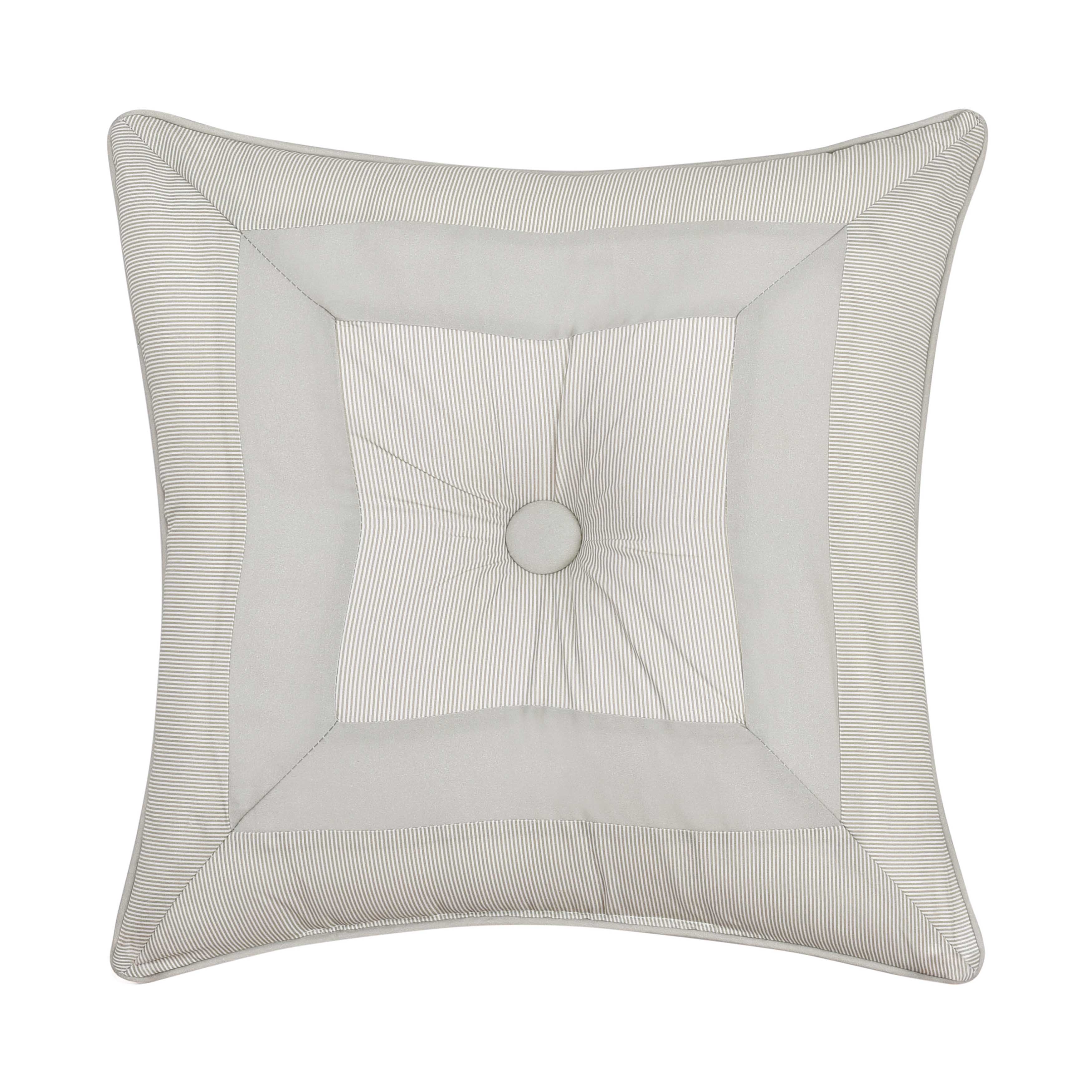 Clarice Green Square Decorative Throw Pillow 18" x 18" Throw Pillows By J. Queen New York