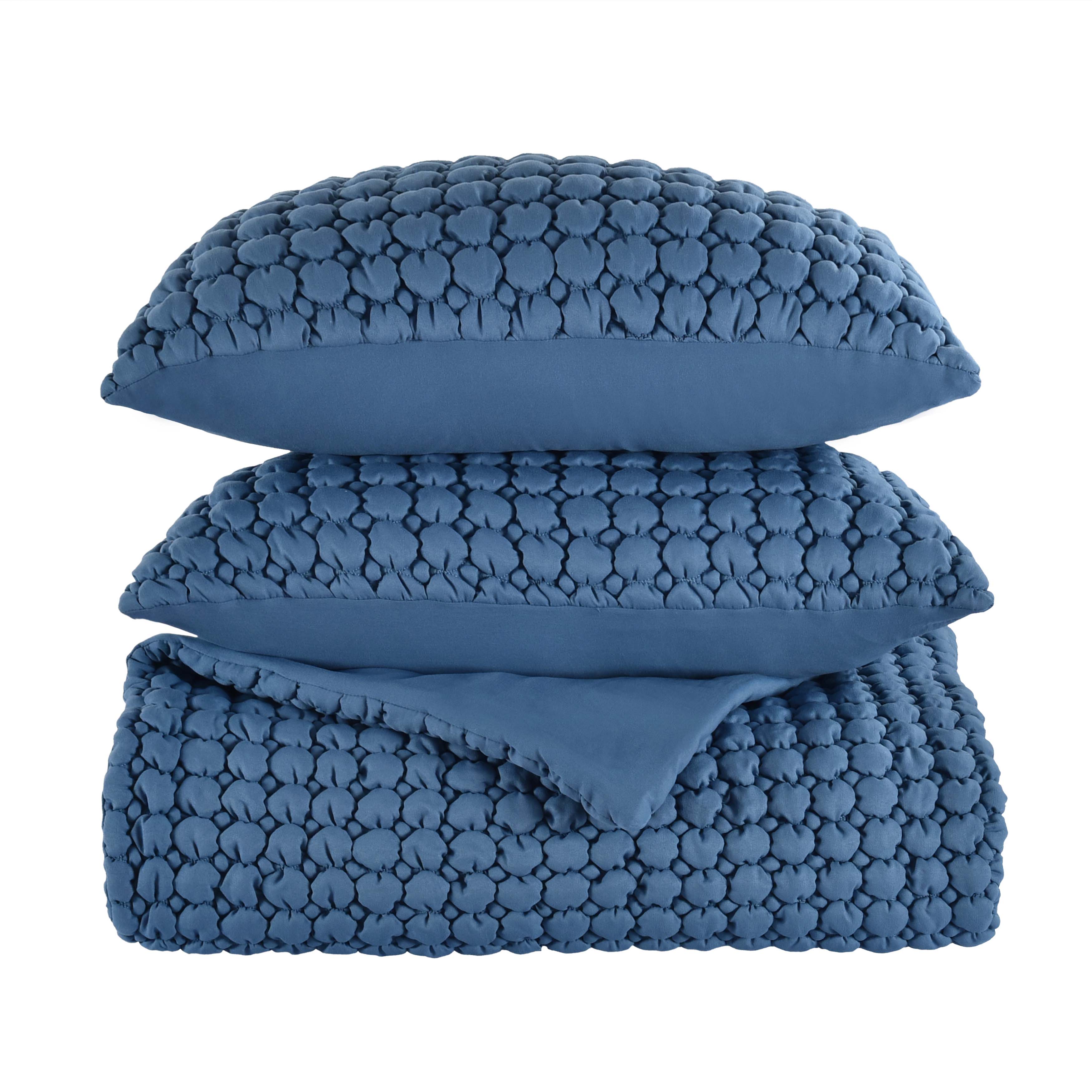 Cloud Puff Blue 3 Piece Quilt Set Quilt Sets By J. Queen New York
