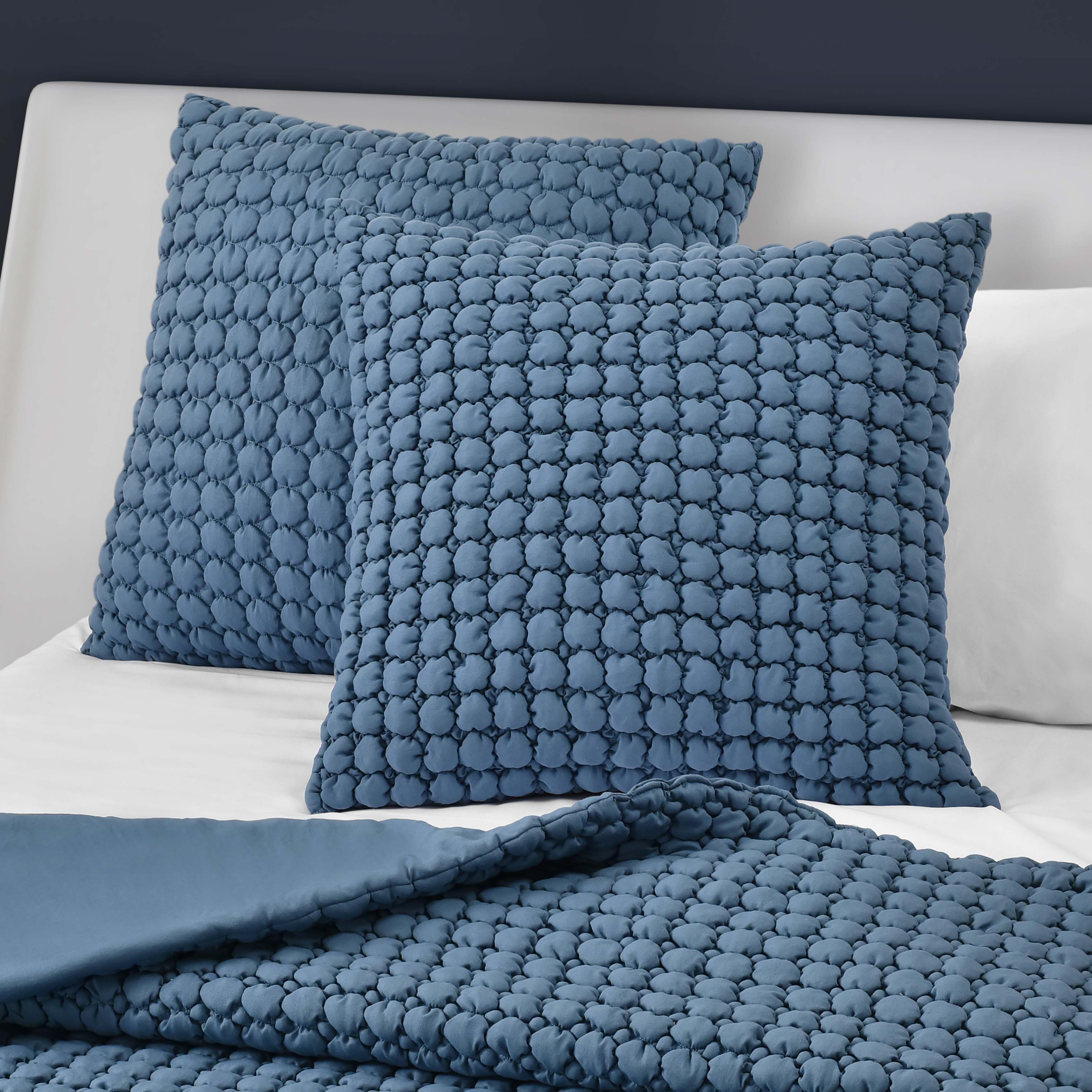 Cloud Puff Blue Euro Sham Euro Sham By J. Queen New York