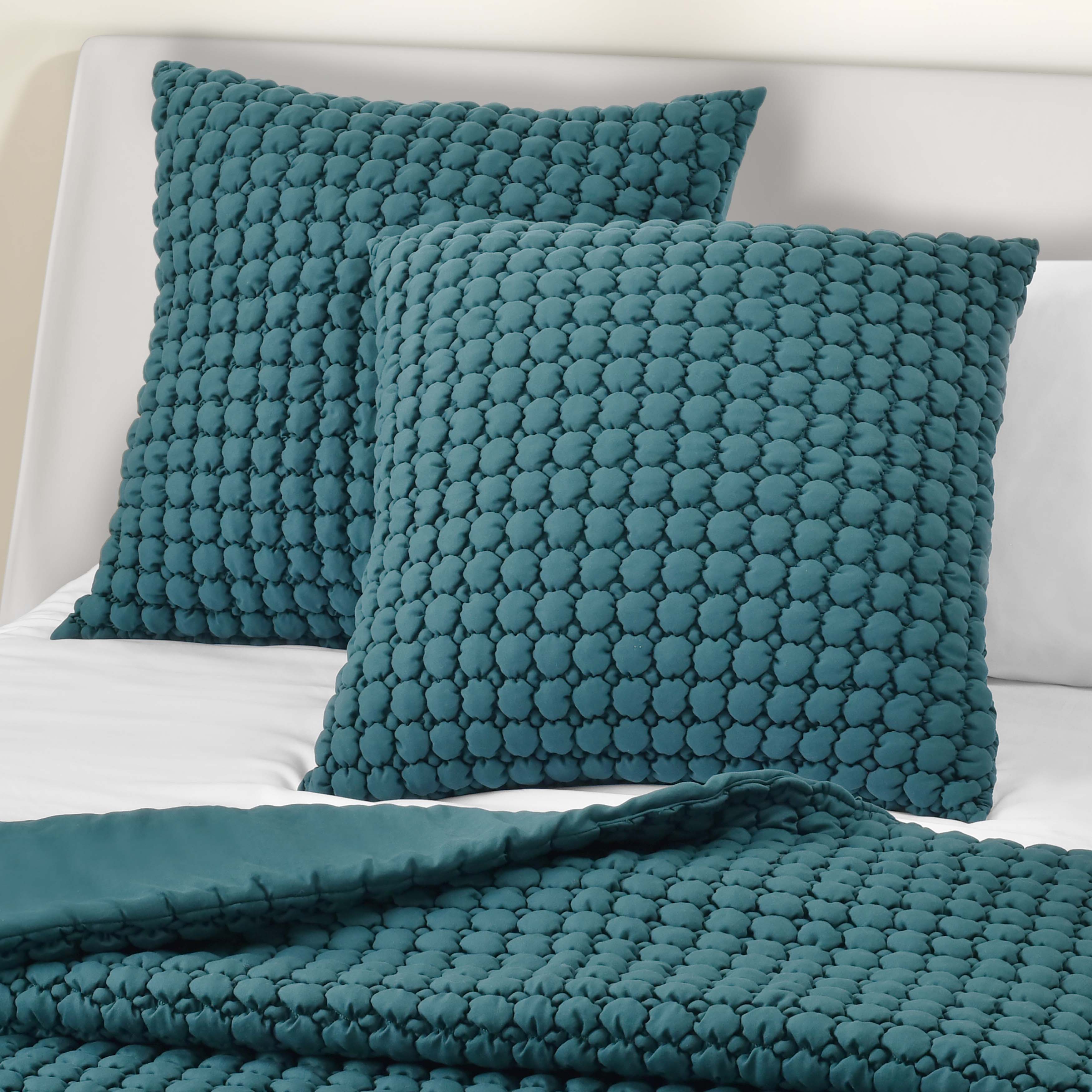 Cloud Puff Teal Euro Sham Euro Sham By J. Queen New York