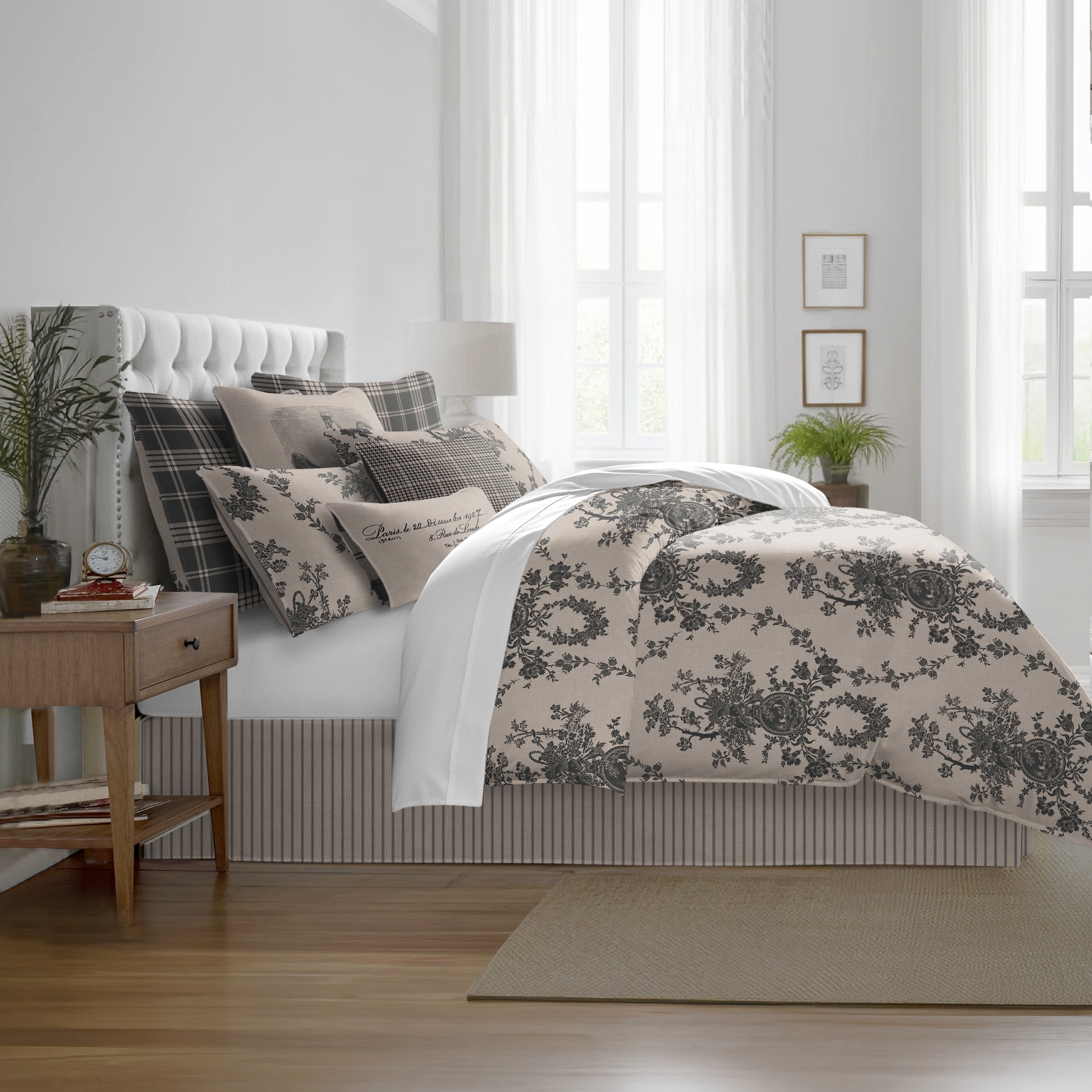 Country Lane Ebony 8 Piece Duvet Cover Set Duvet Covers By Colcha Linens
