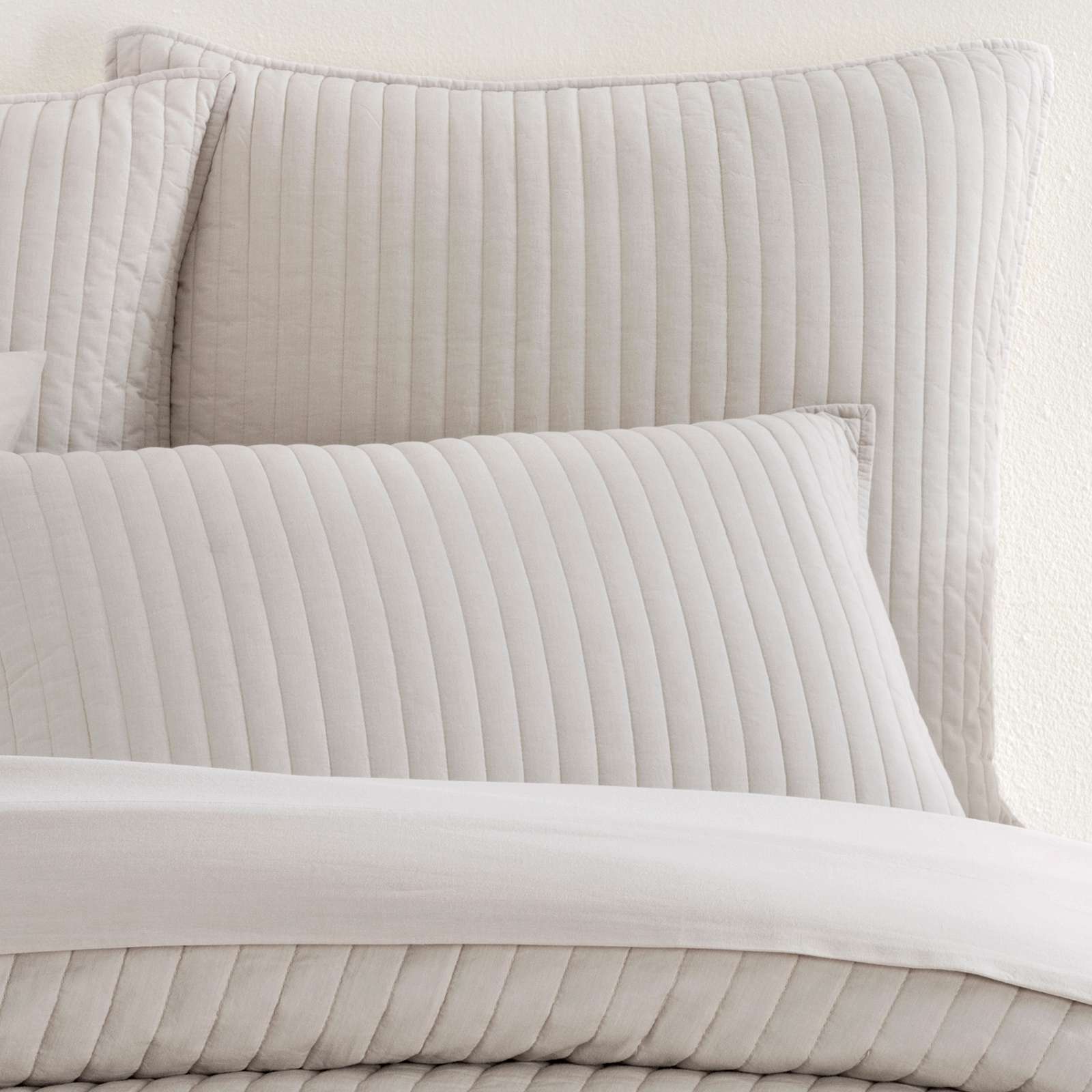 Cozy Cotton Quilted Sham Sham By Annie Selke