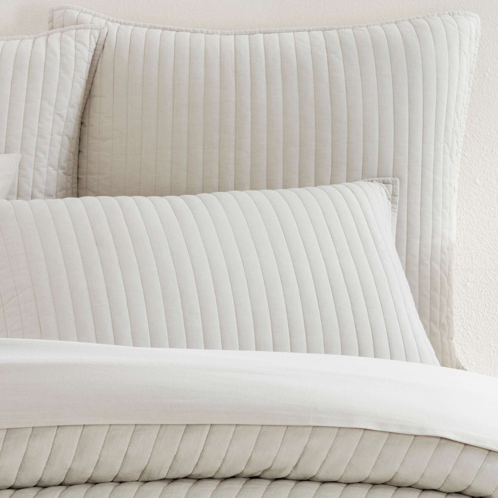 Cozy Cotton Quilted Sham Sham By Annie Selke
