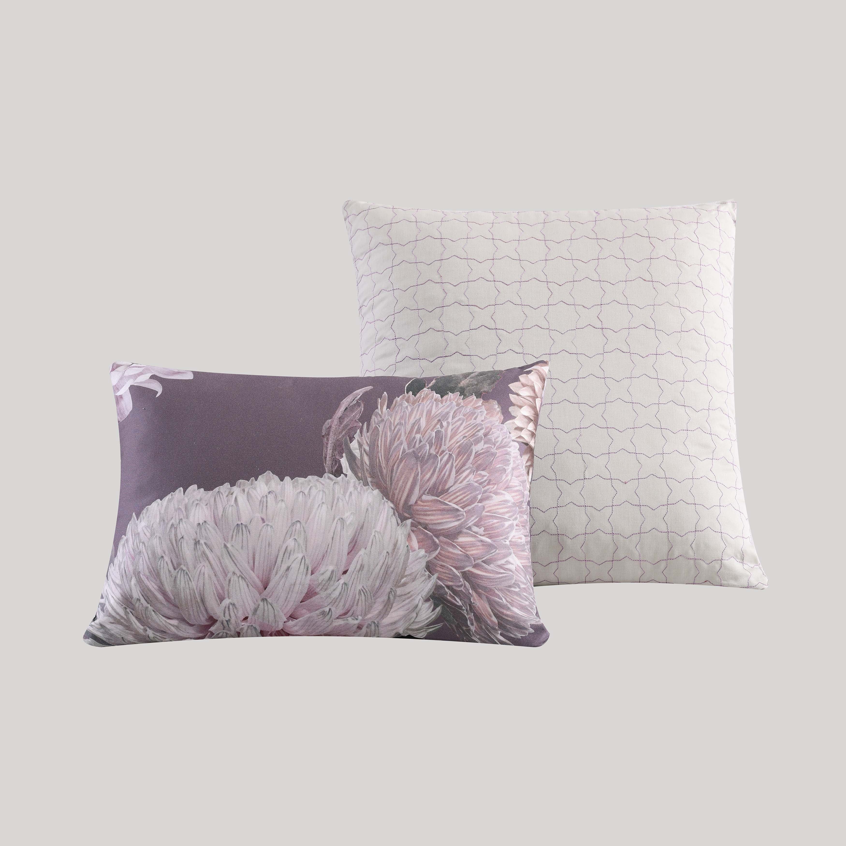 Bebejan Dahlia Purple Oblong Decorative Throw Pillow - Final Sale Throw Pillows By US Office - Latest-bedding