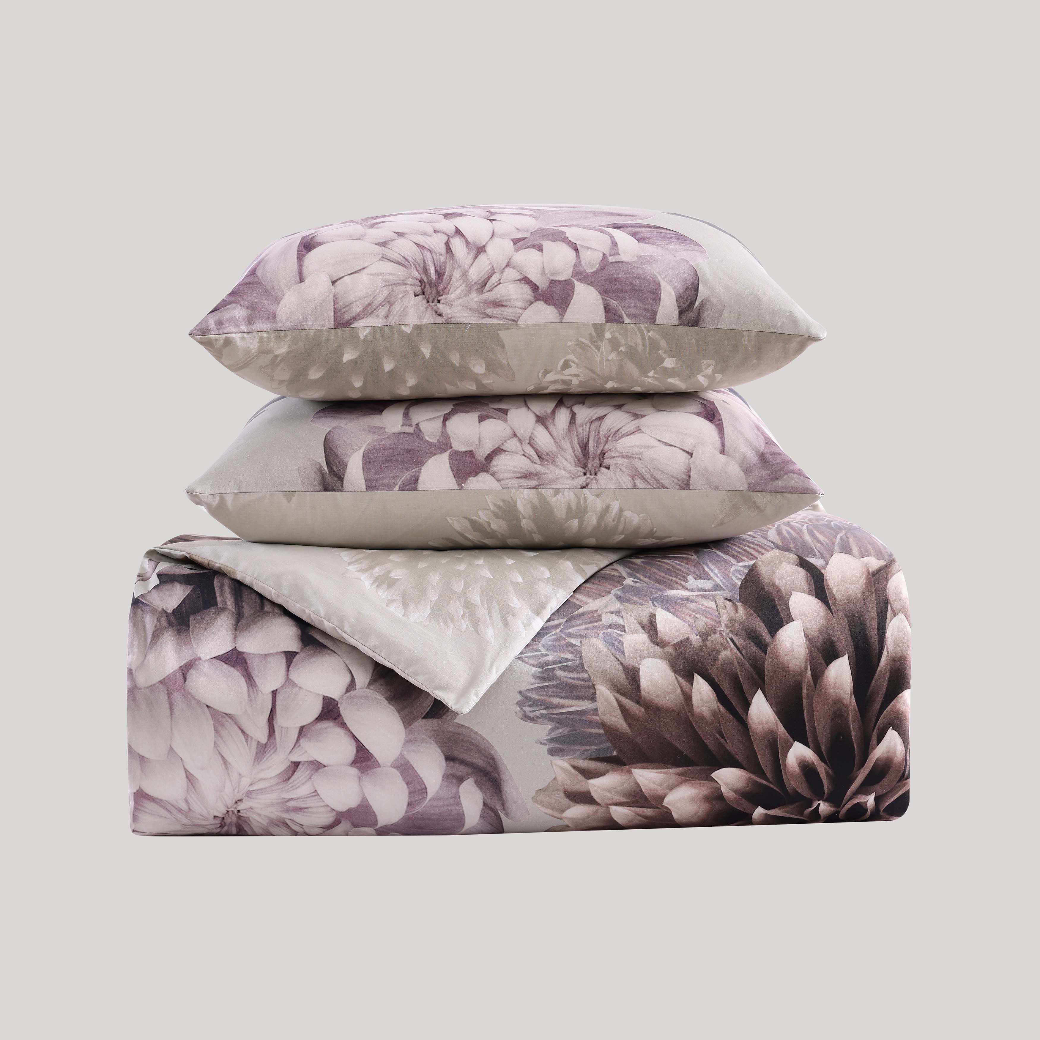 Bebejan Dahlia Purple Pillow Set - Final Sale Sham By US Office - Latest-bedding
