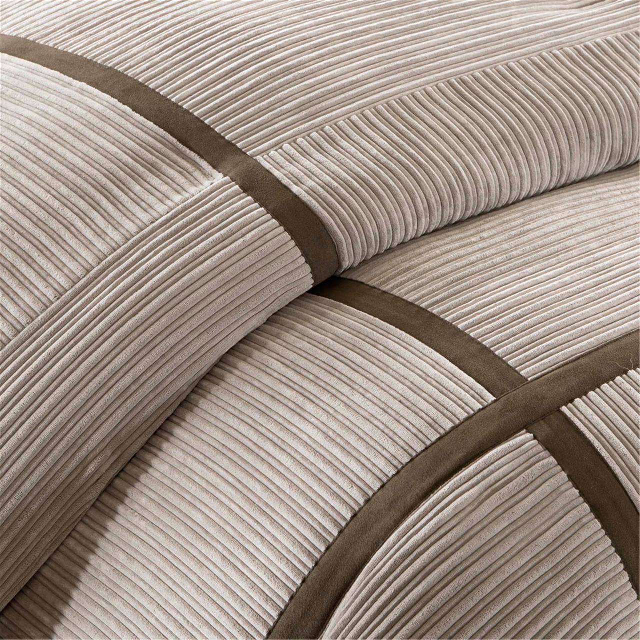 Dallas Taupe 7 Piece Comforter Set Comforter Sets By JLA HOME/Olliix (E & E Co., Ltd)