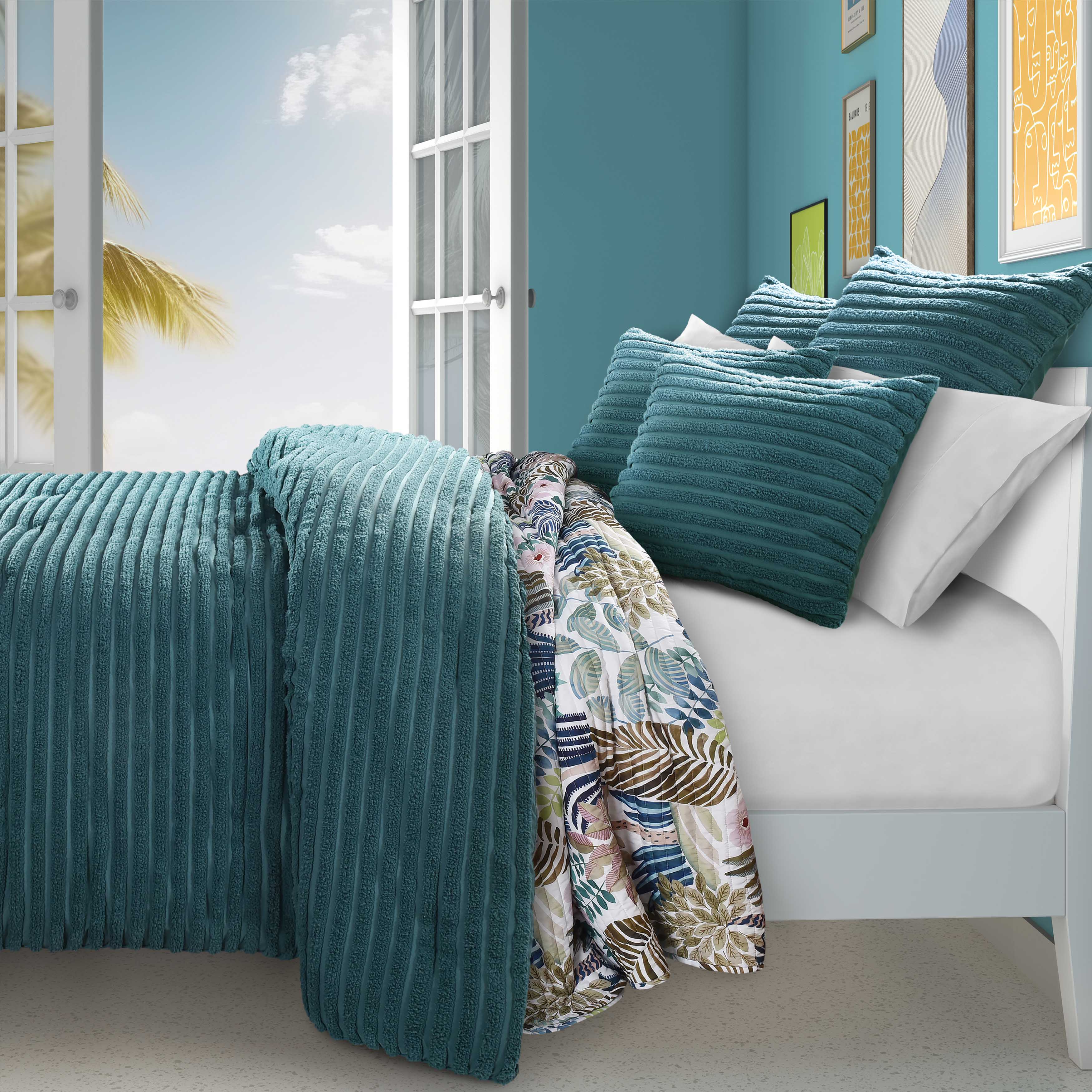 Darby Teal 3 Piece Comforter Set Comforter Sets By J. Queen New York