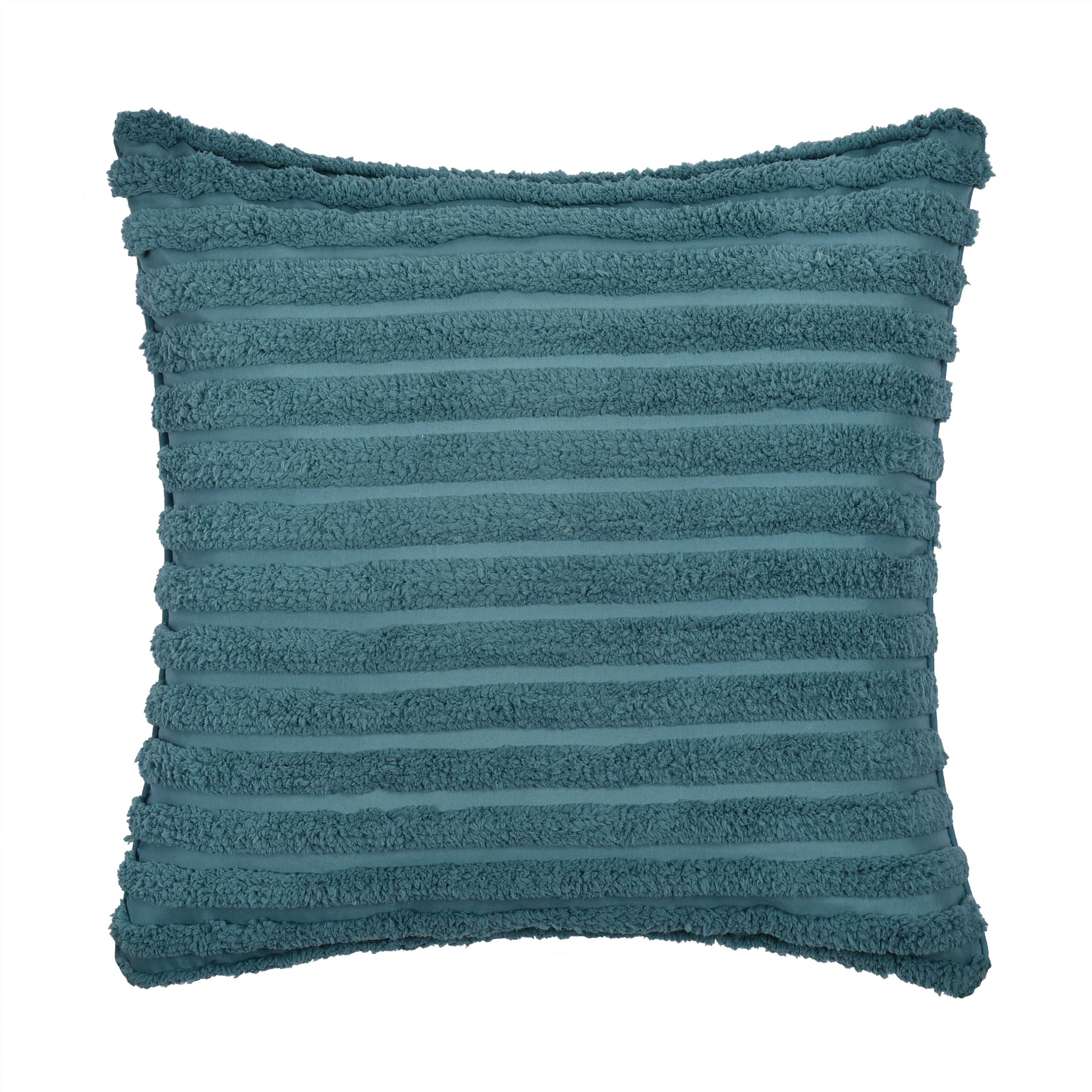 Darby Teal Square Decorative Throw Pillow 20" x 20" Throw Pillows By J. Queen New York