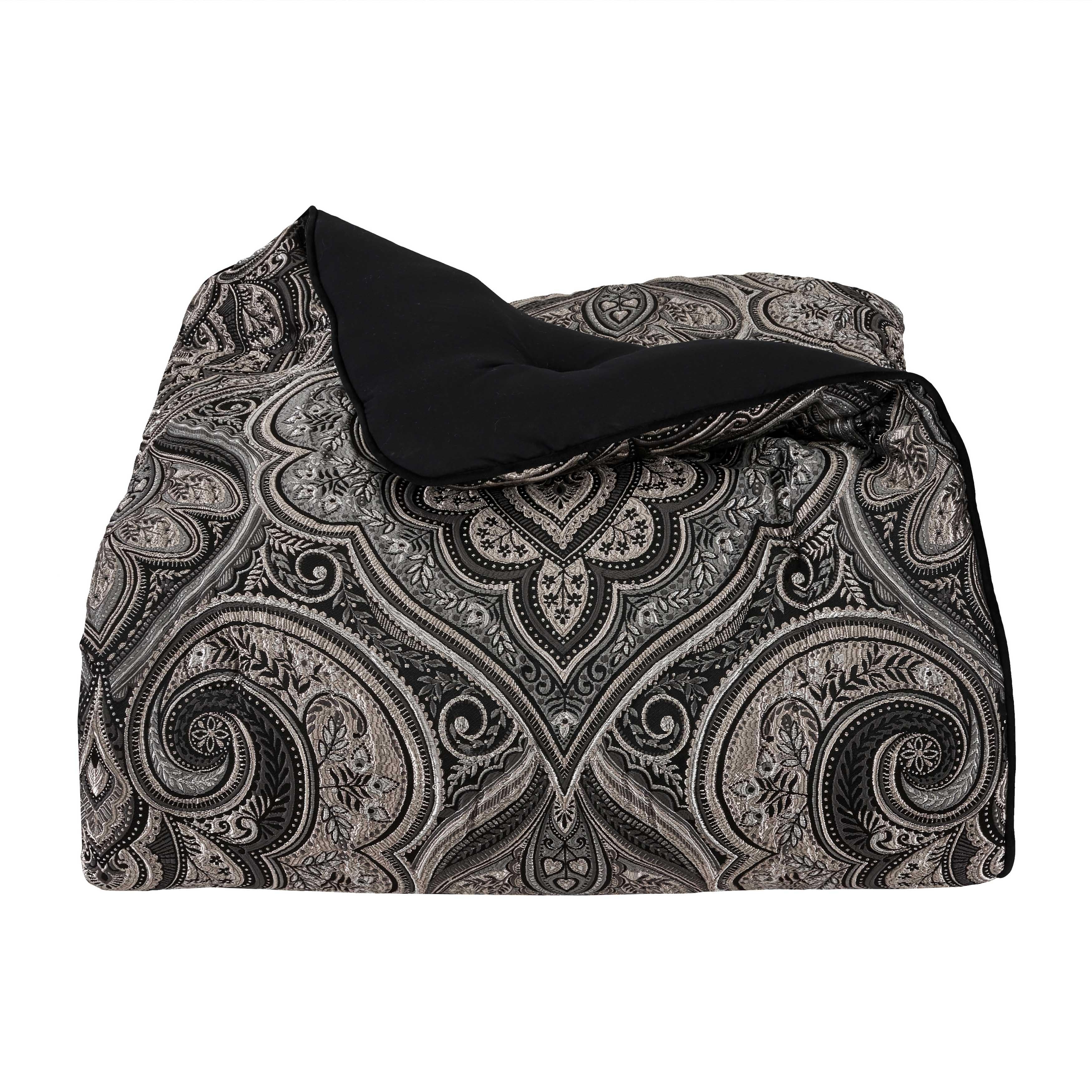 Davinci Black 4 Piece Comforter Set Comforter Sets By J. Queen New York