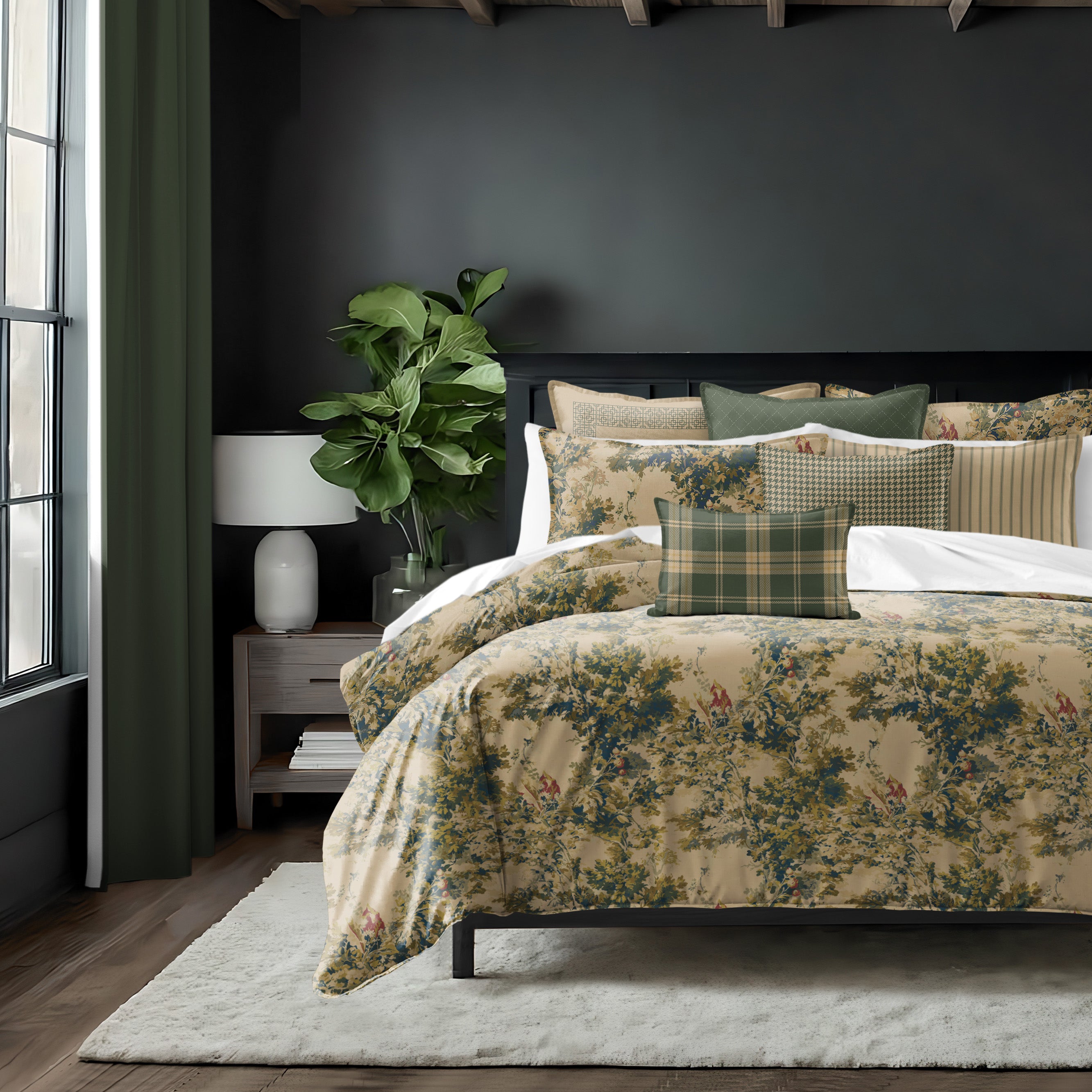 Dolce Empire Gold 8 Piece Comforter Set Comforter Sets By Colcha Linens