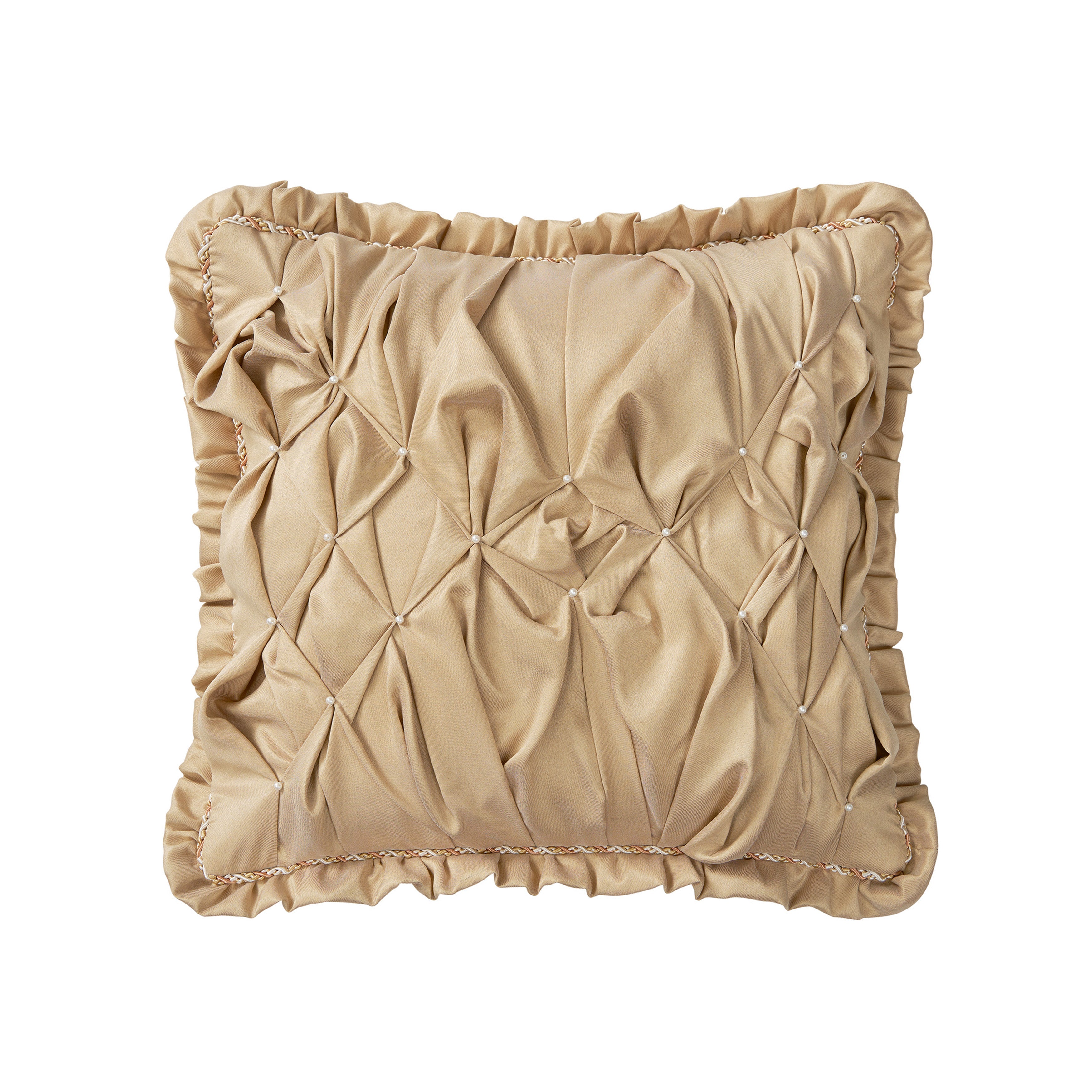 Donegan Oatmeal Decorative Throw Pillow Set of 2 Throw Pillows By Waterford