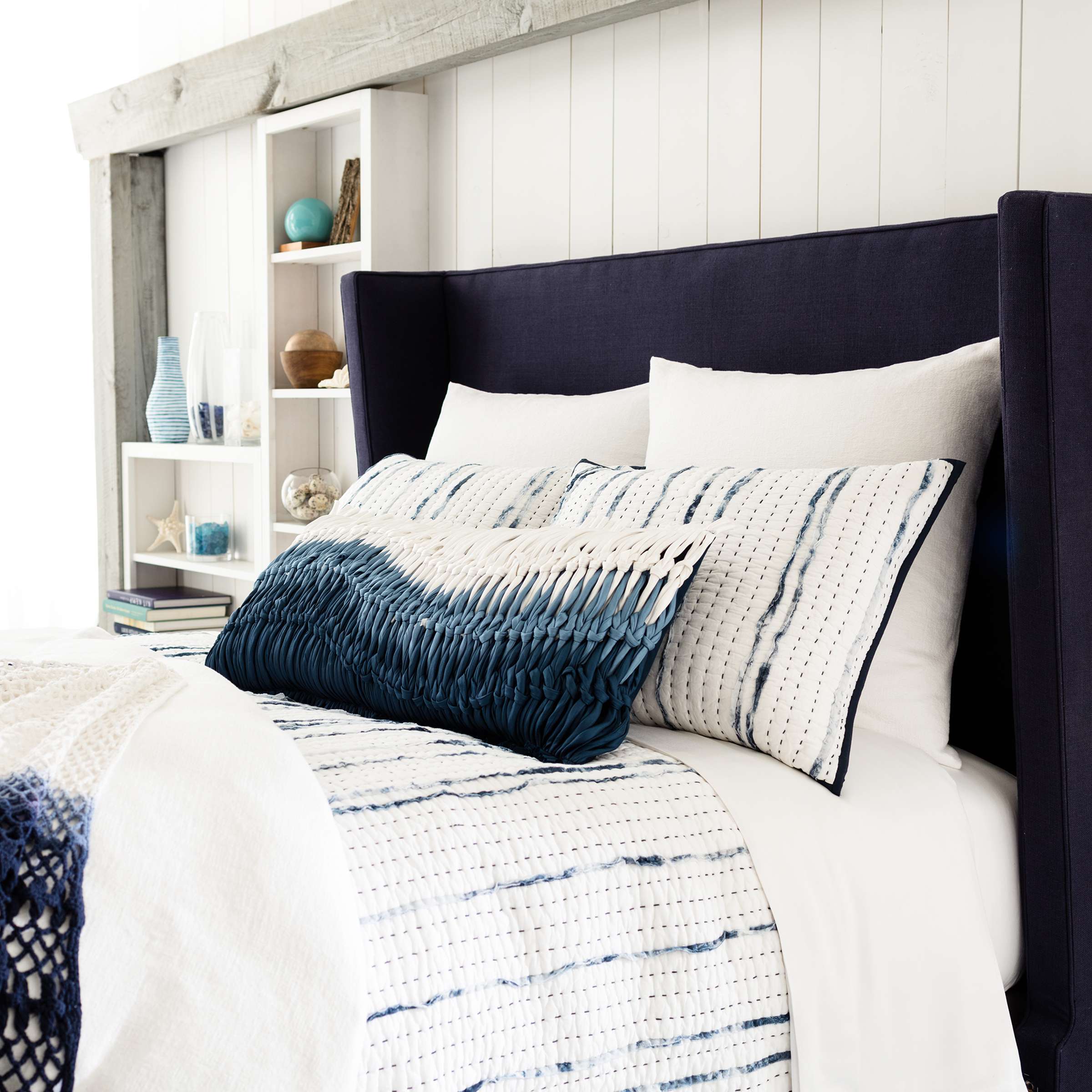 Draftsman Quilted Sham Sham By Annie Selke