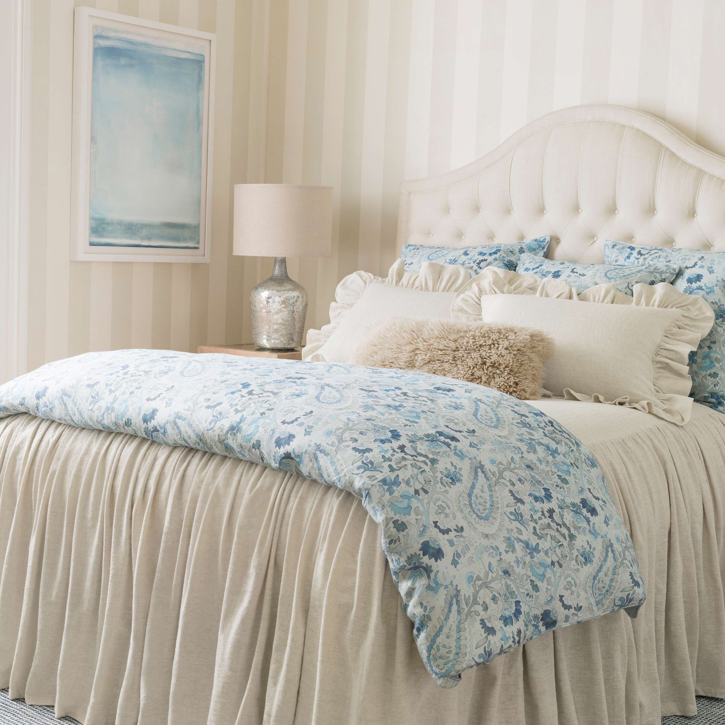 Ines Linen Duvet Cover Duvet Covers By Annie Selke