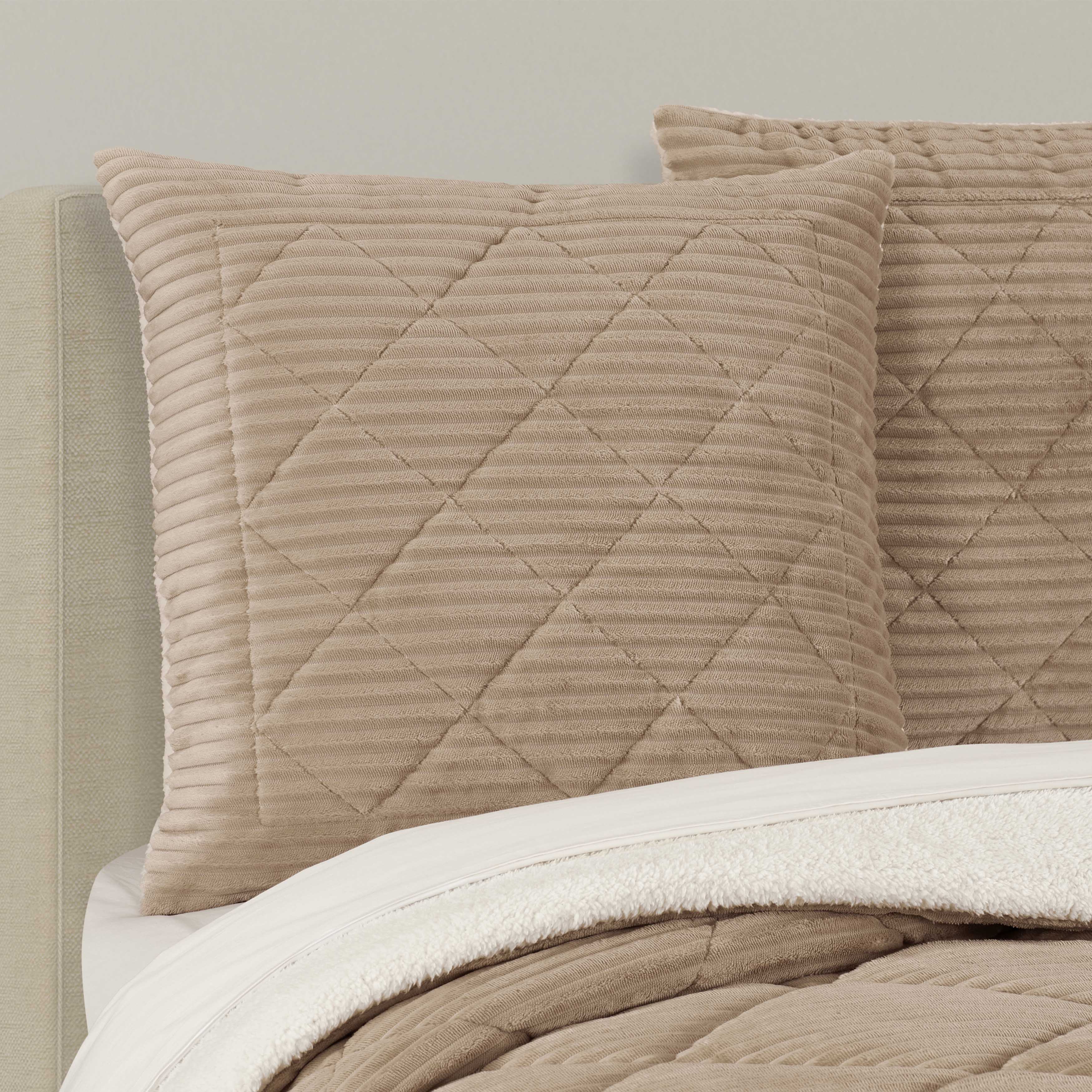 Everett Beige Euro Sham Euro Sham By J. Queen New York