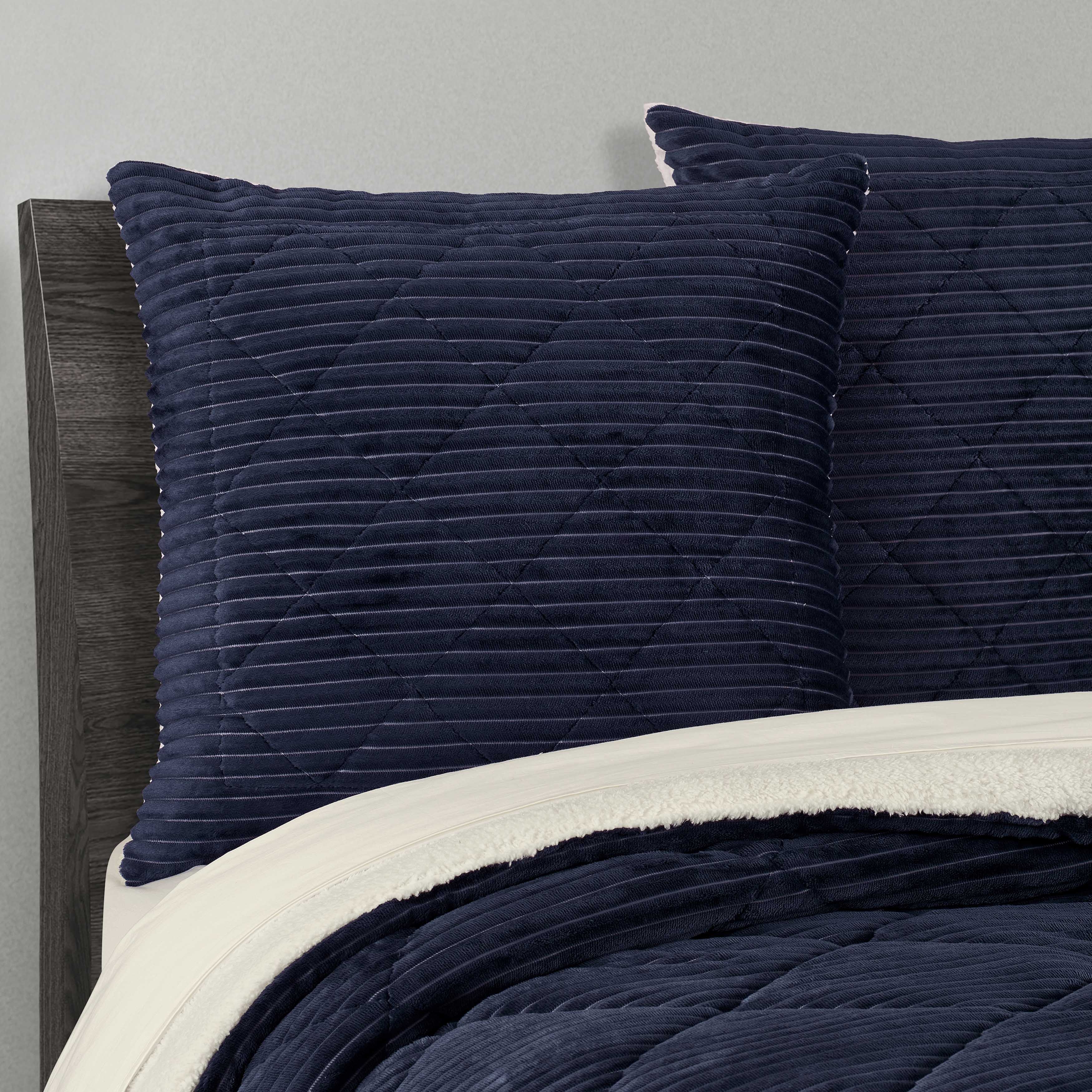 Everett Navy Euro Sham Euro Sham By J. Queen New York