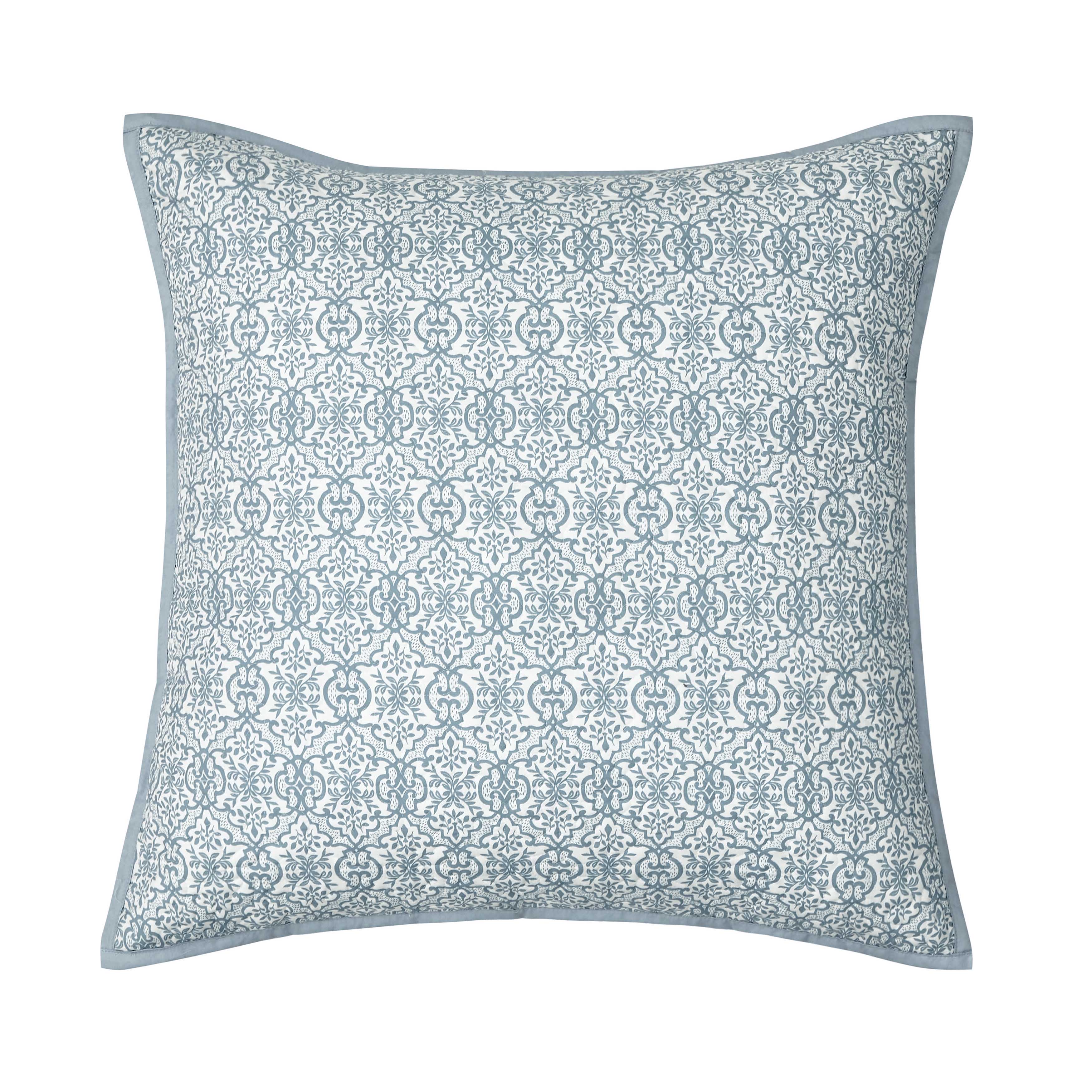 Evergreen Blue Euro Sham Euro Sham By J. Queen New York
