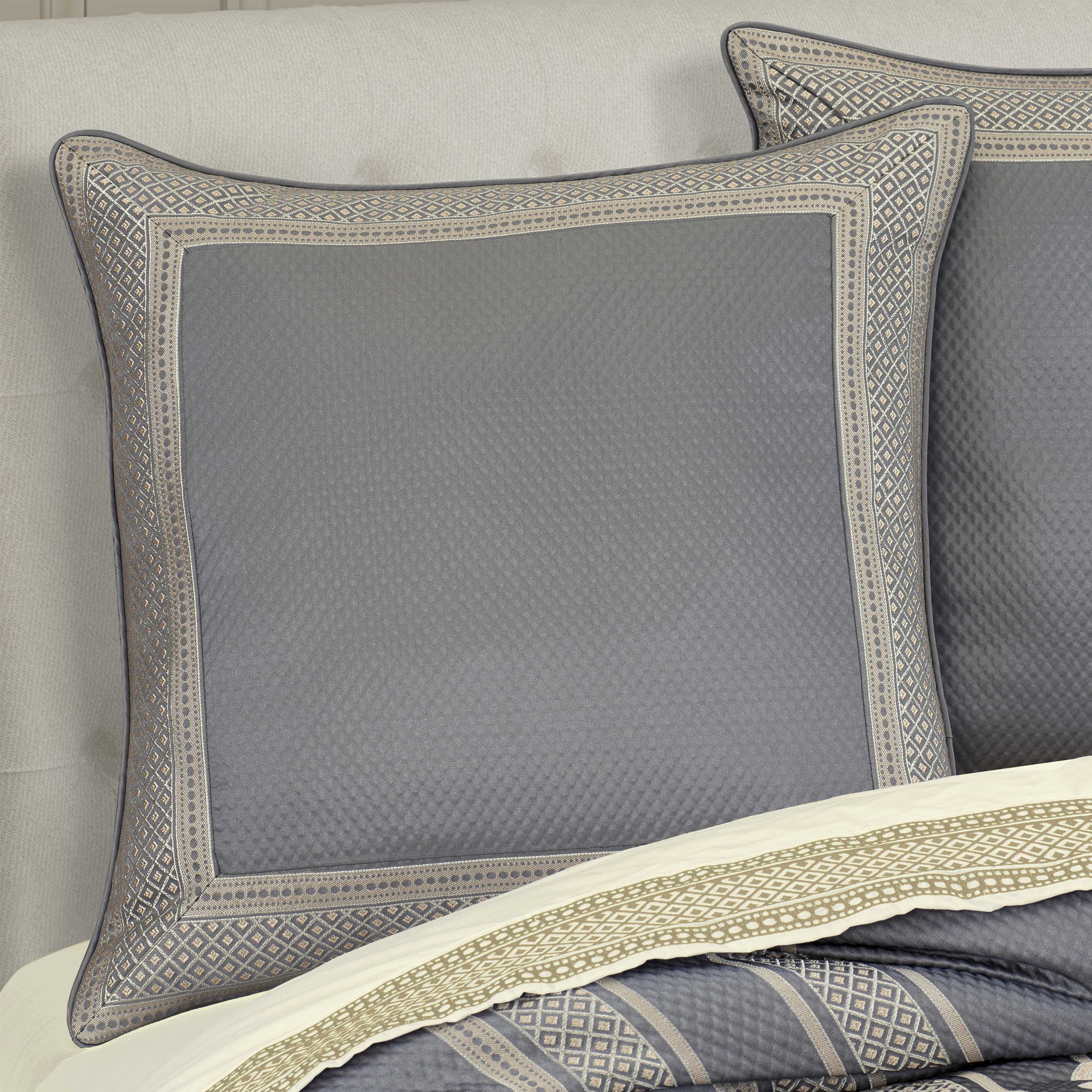 Excelsior French Blue Euro Sham Euro Sham By J. Queen New York