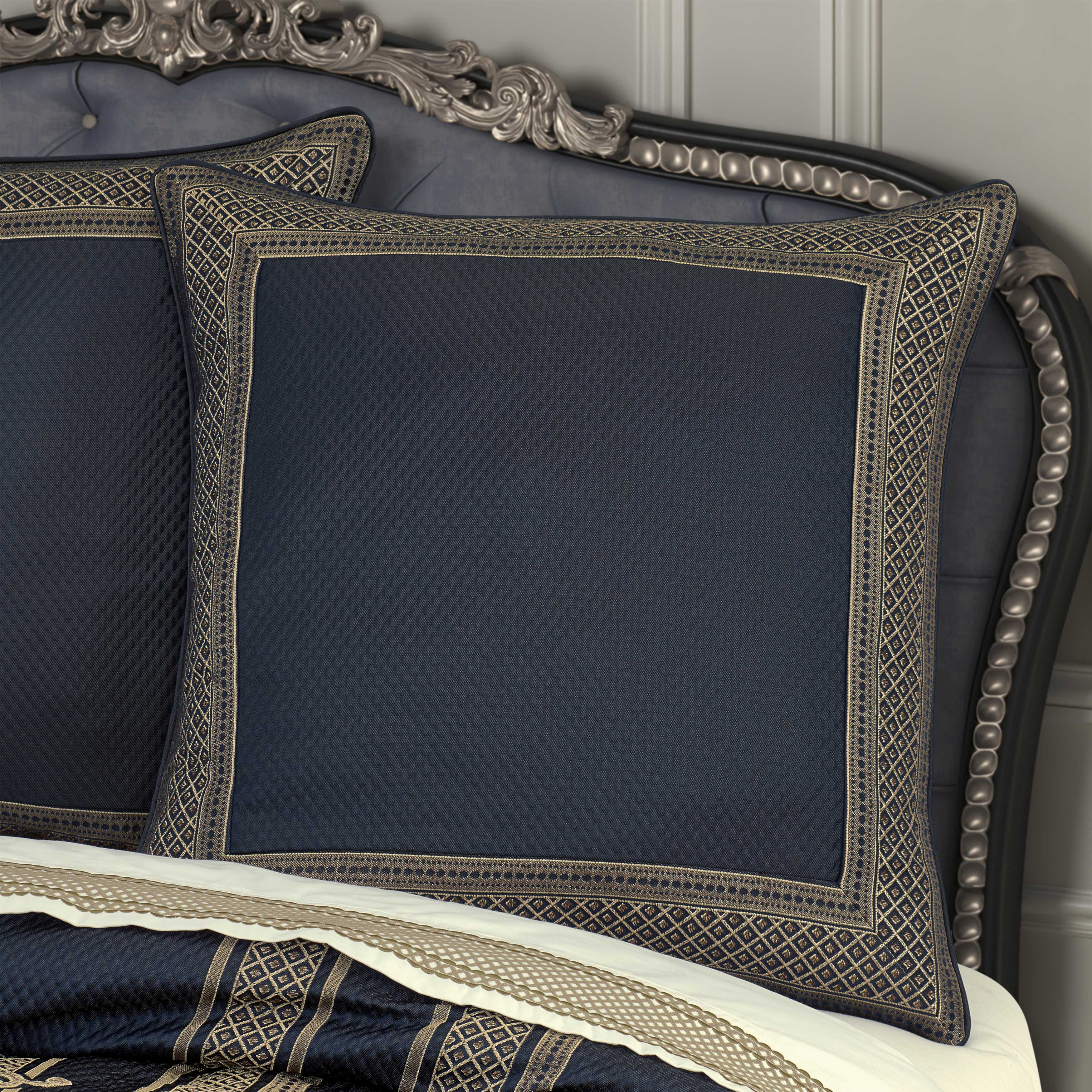 Excelsior Royal Blue Euro Sham Euro Sham By J. Queen New York