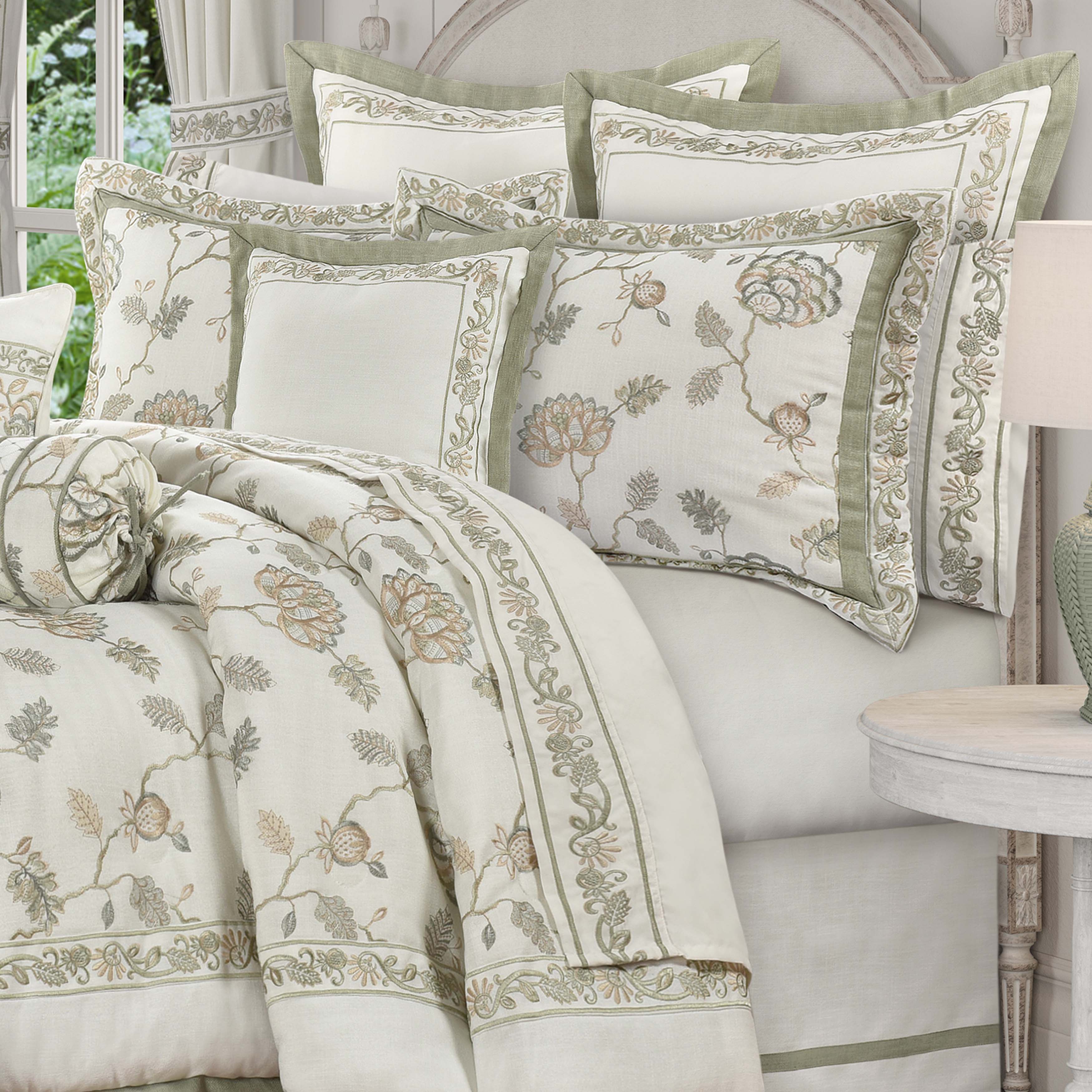 Fairview Sage 4 Piece Comforter Set Comforter Sets By J. Queen New York