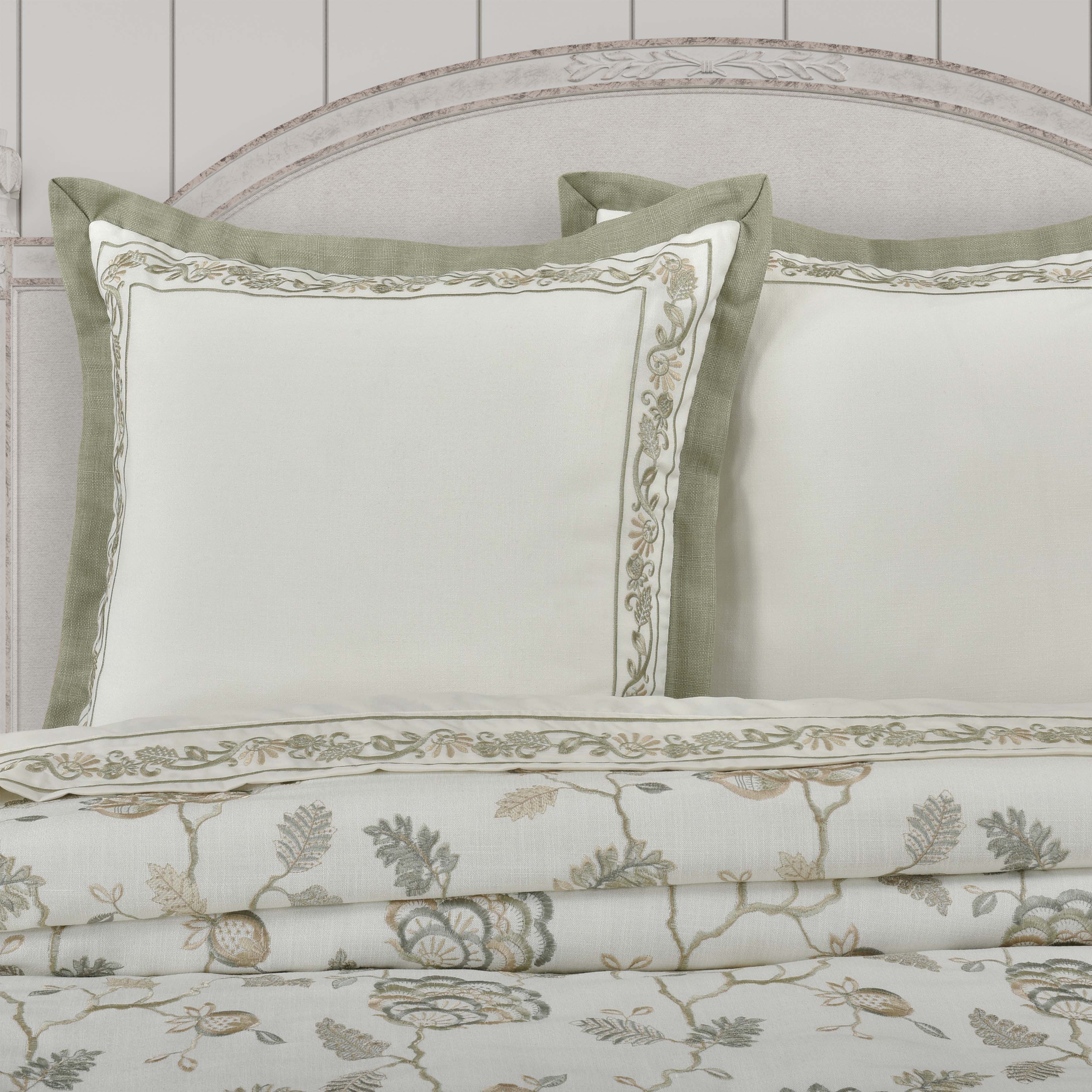 J Queen Fairview Sage Euro Sham-Final Sale Euro Sham By US Office - Latest-bedding