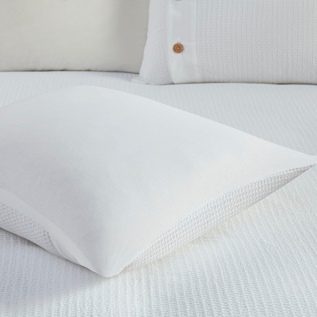 Finley White 3 Piece Duvet Cover Set Duvet Covers By JLA HOME/Olliix (E & E Co., Ltd)