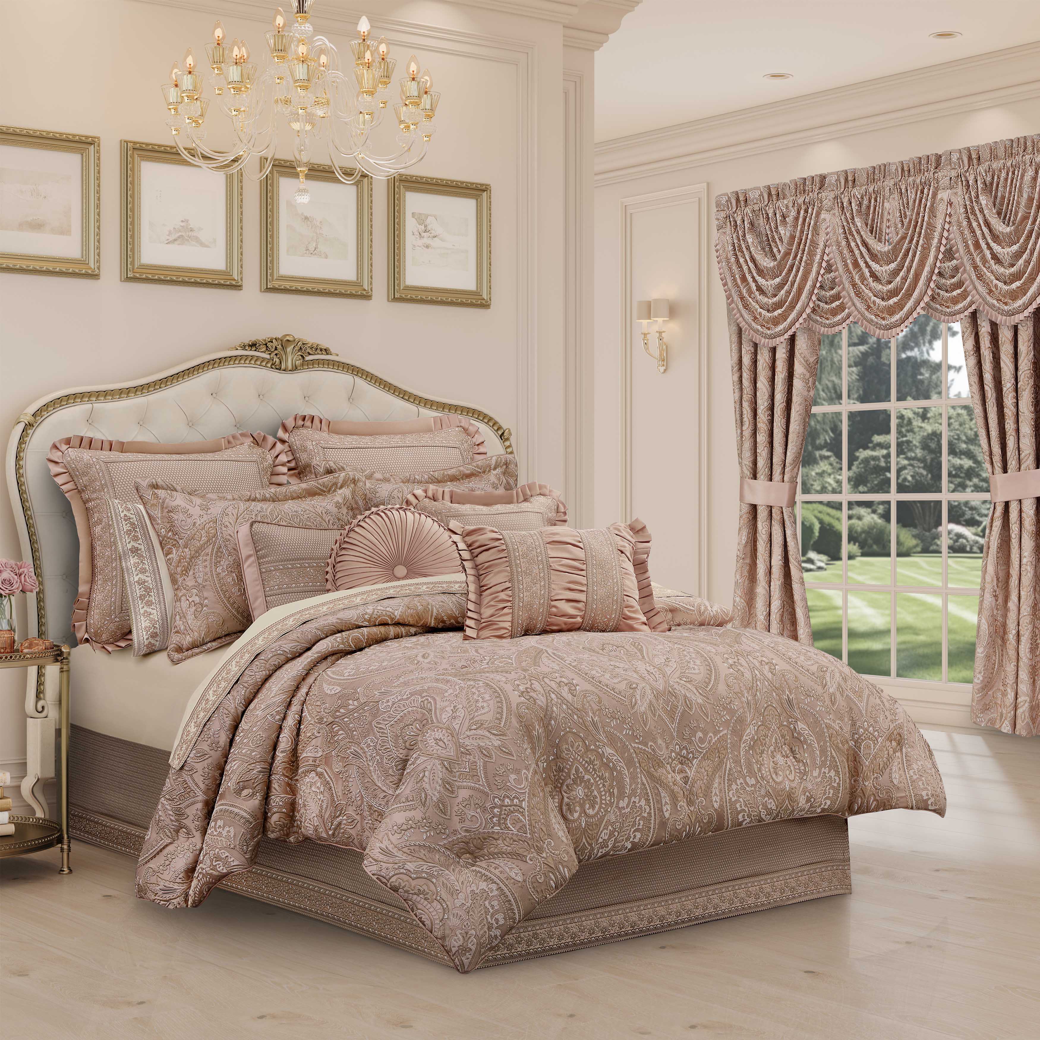 Fiorello Blush 4 Piece Comforter Set Comforter Sets By J. Queen New York