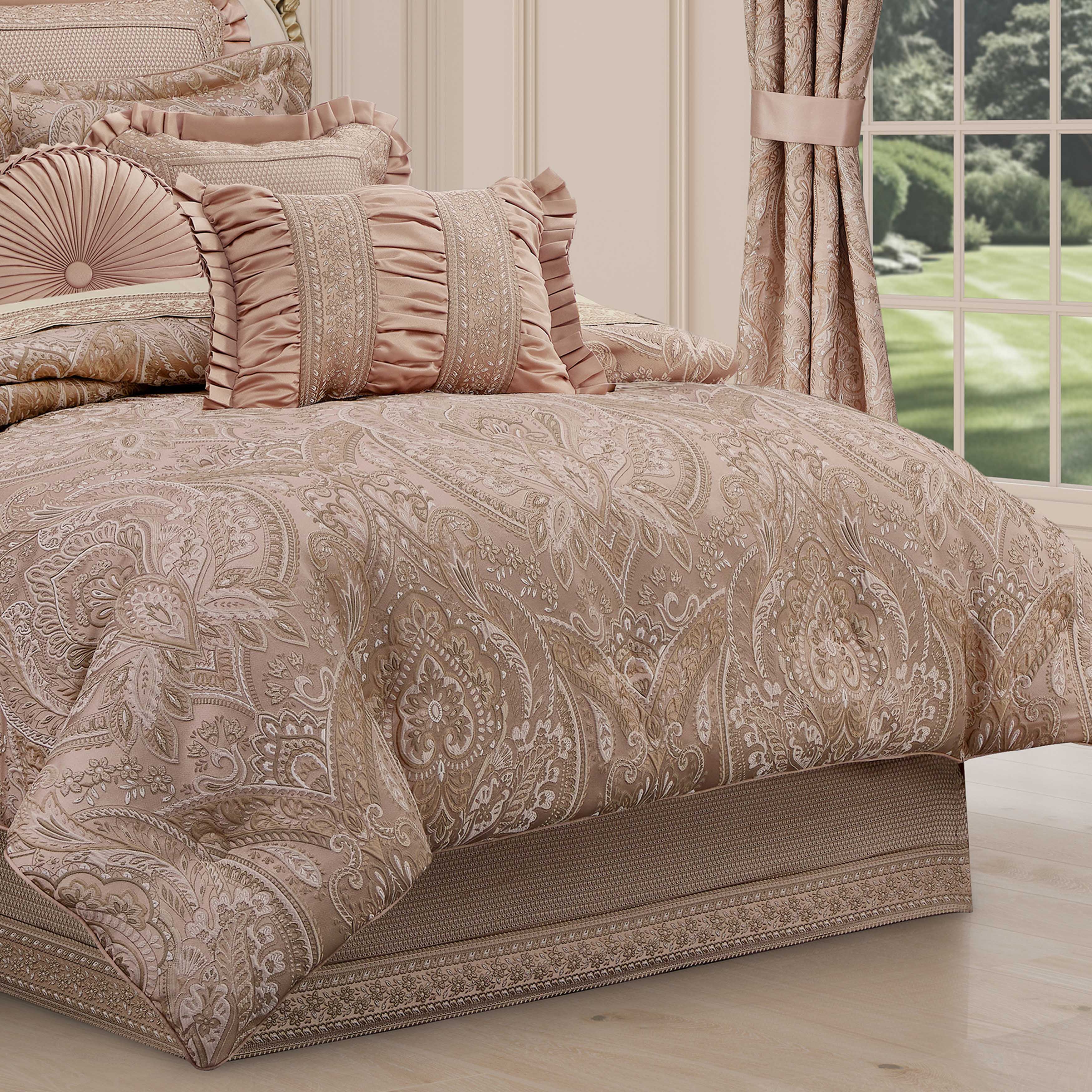 Fiorello Blush 4 Piece Comforter Set Comforter Sets By J. Queen New York