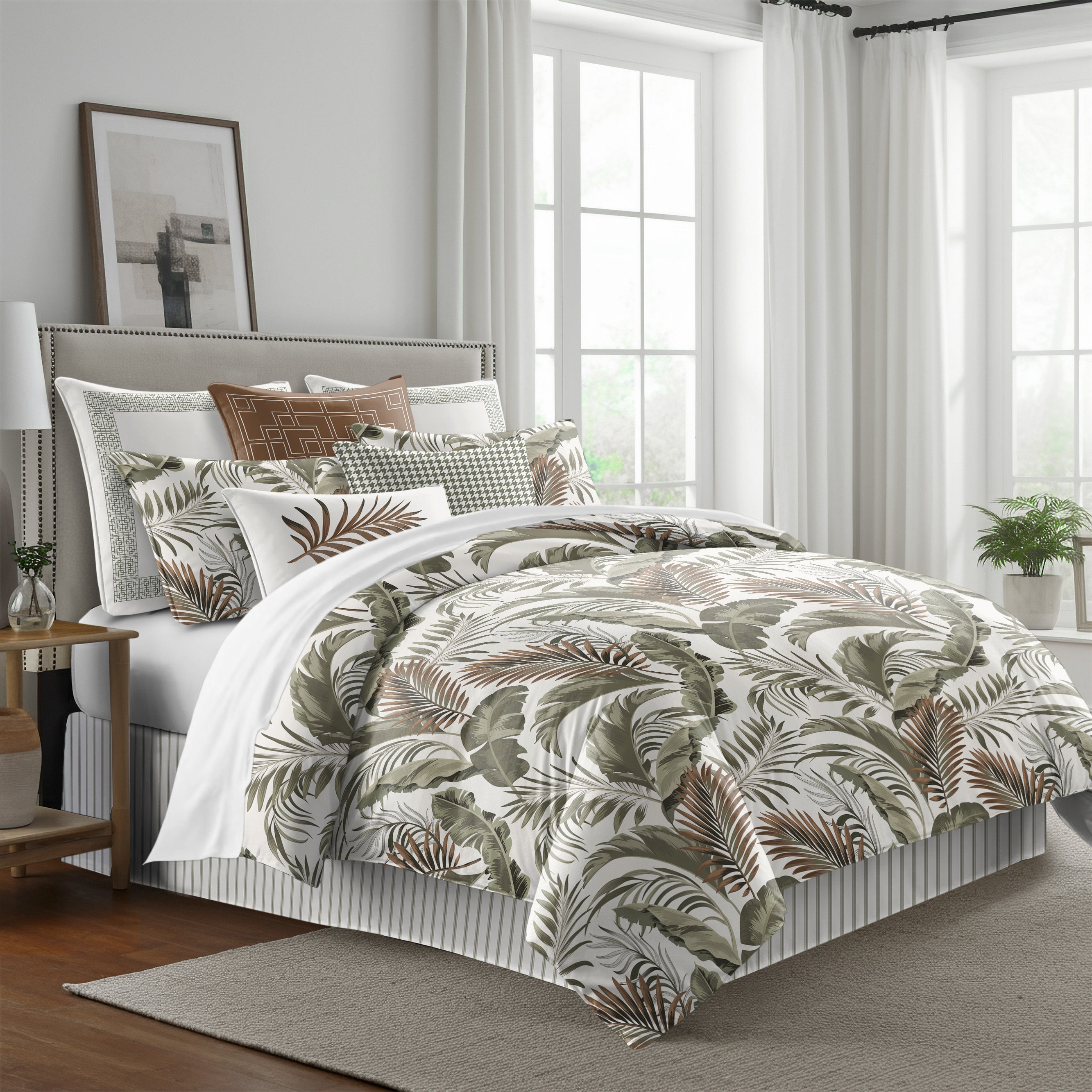 Frondosa Copper 8 Piece Duvet Cover Set Duvet Covers By Colcha Linens