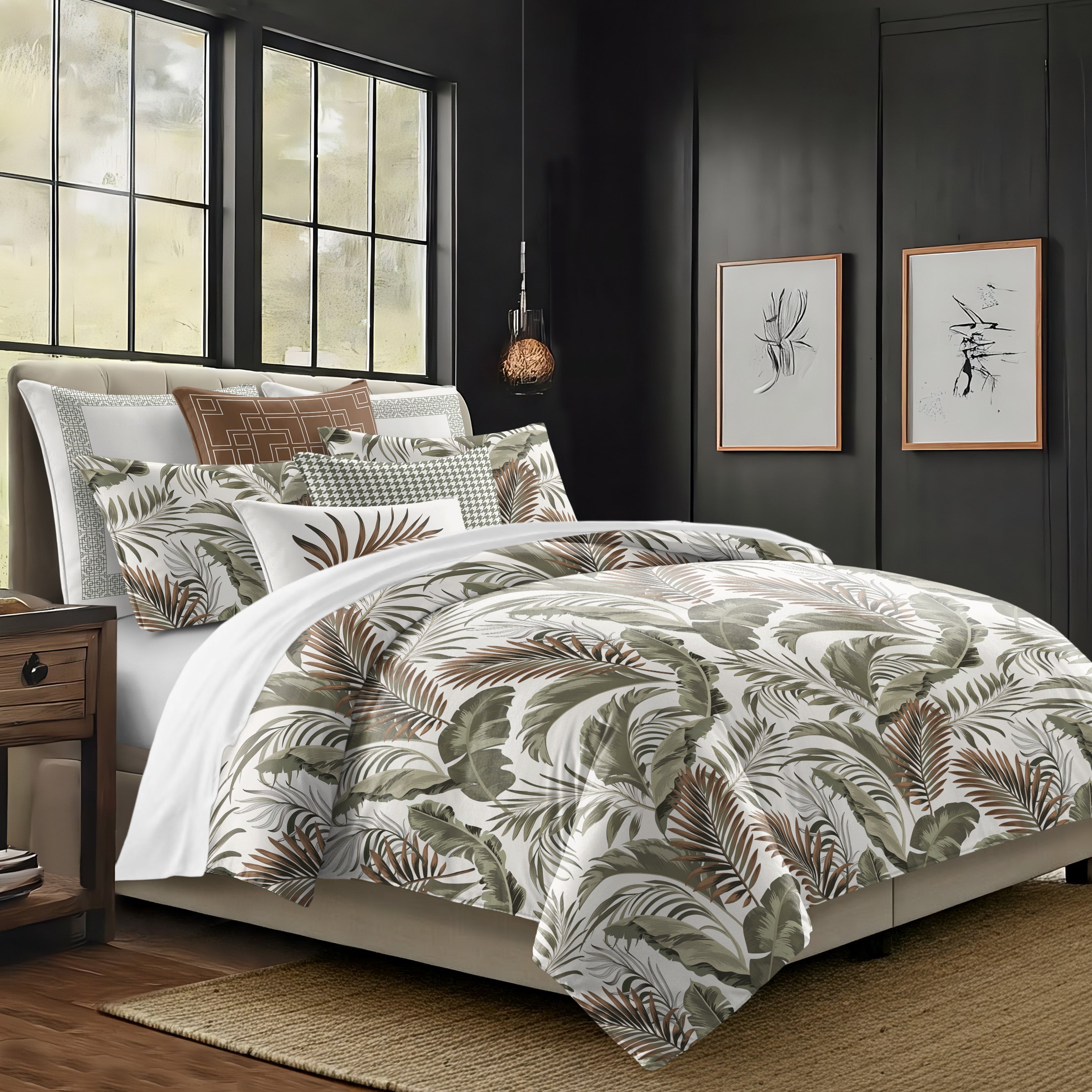 Frondosa Copper 8 Piece Comforter Set Comforter Sets By Colcha Linens