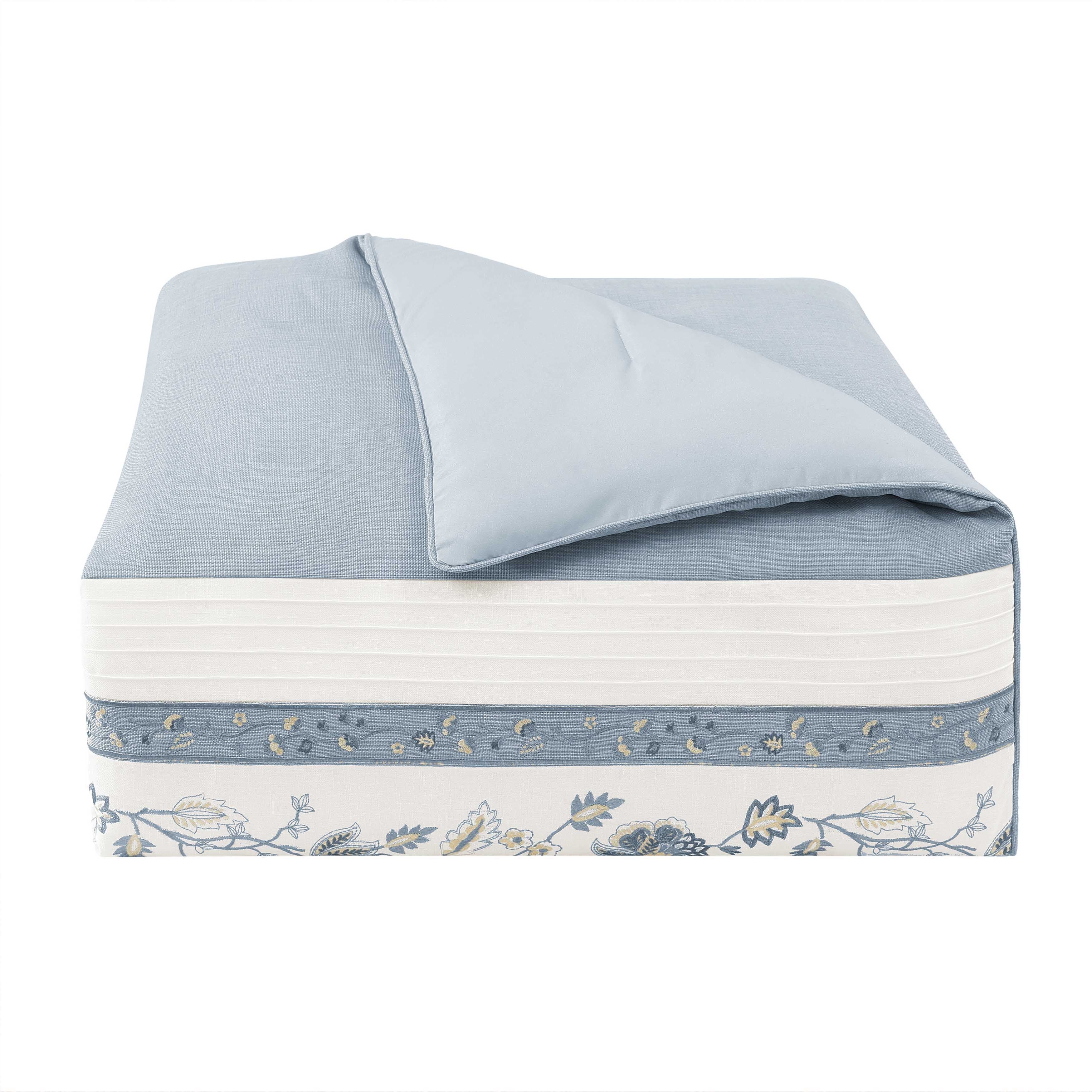 Garden Bloom Chambray 4 Piece Comforter Set Comforter Sets By J. Queen New York