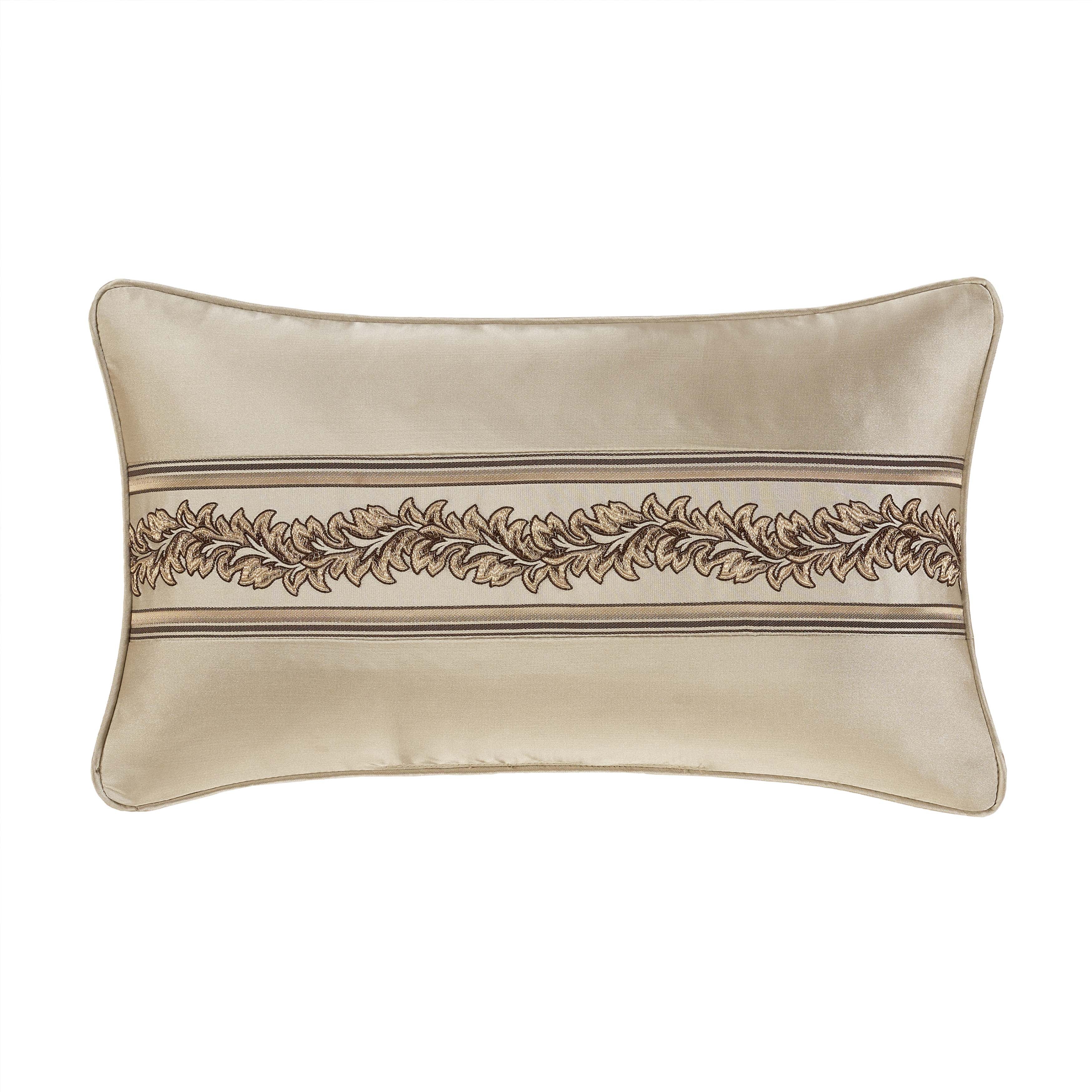 Gold Coast Sand Boudoir Decorative Throw Pillow 21" x 14" Throw Pillows By J. Queen New York
