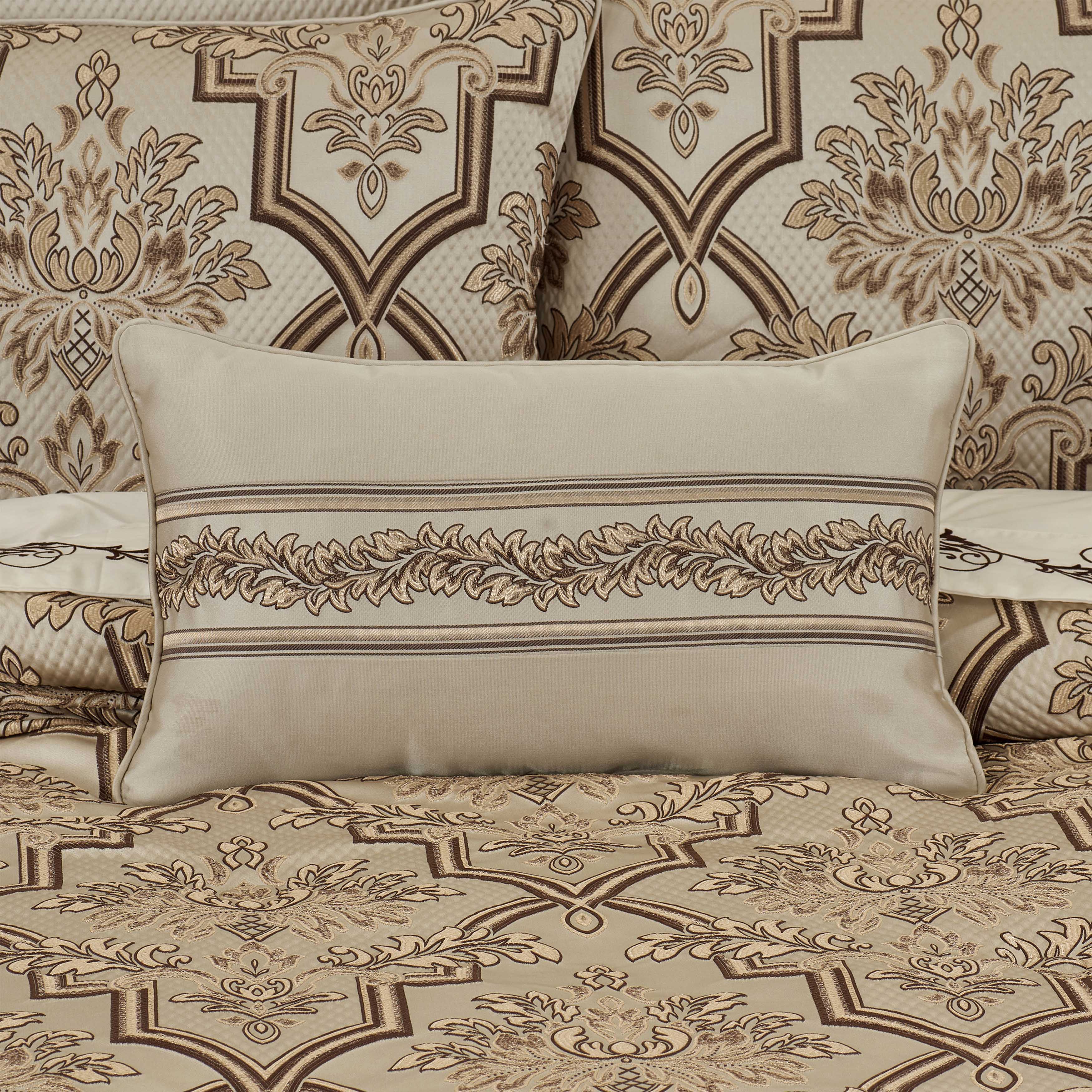 Gold Coast Sand Boudoir Decorative Throw Pillow 21" x 14" Throw Pillows By J. Queen New York