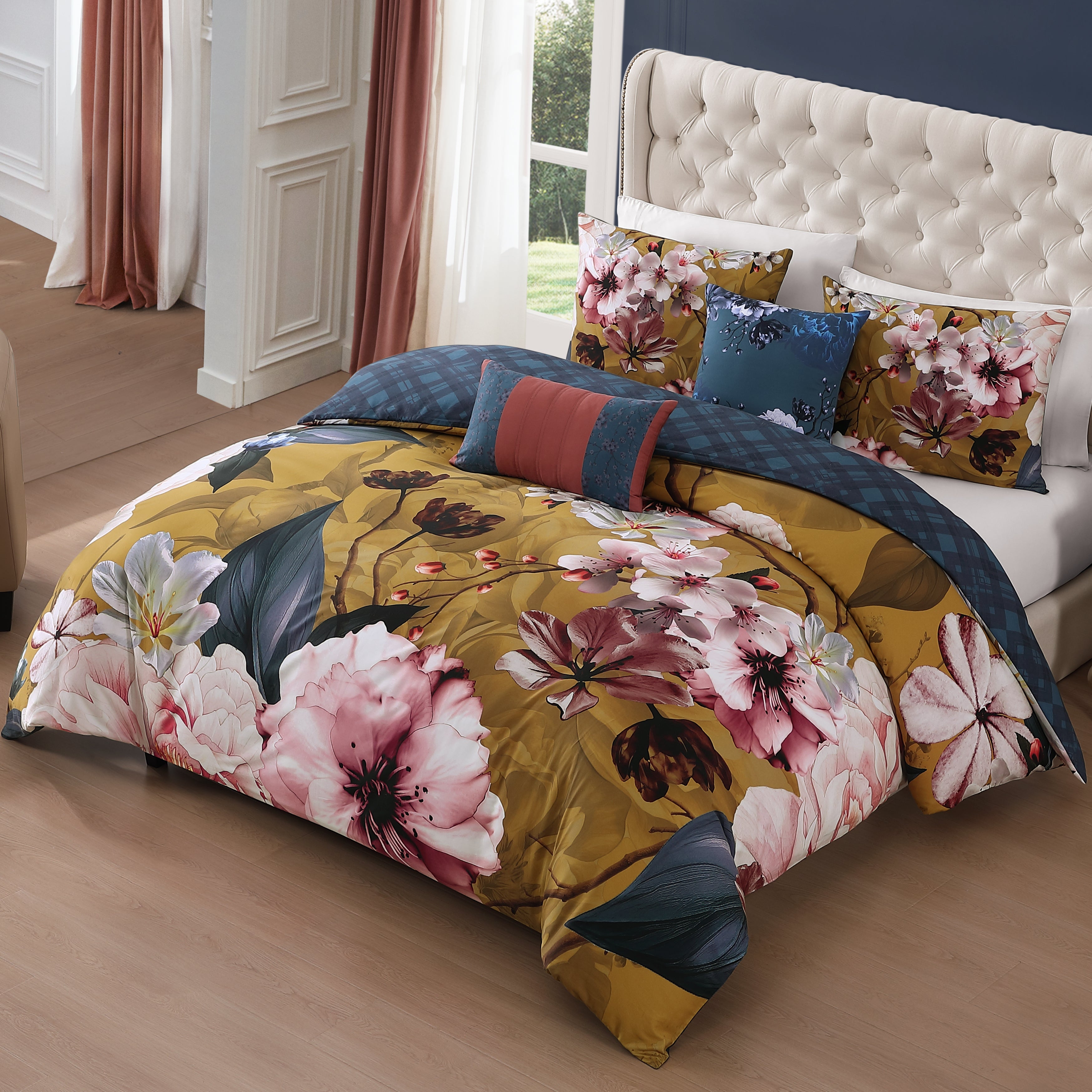 Bebejan Golden Bounty 5 Piece Reversible Comforter Set Comforter Sets By Bebejan®