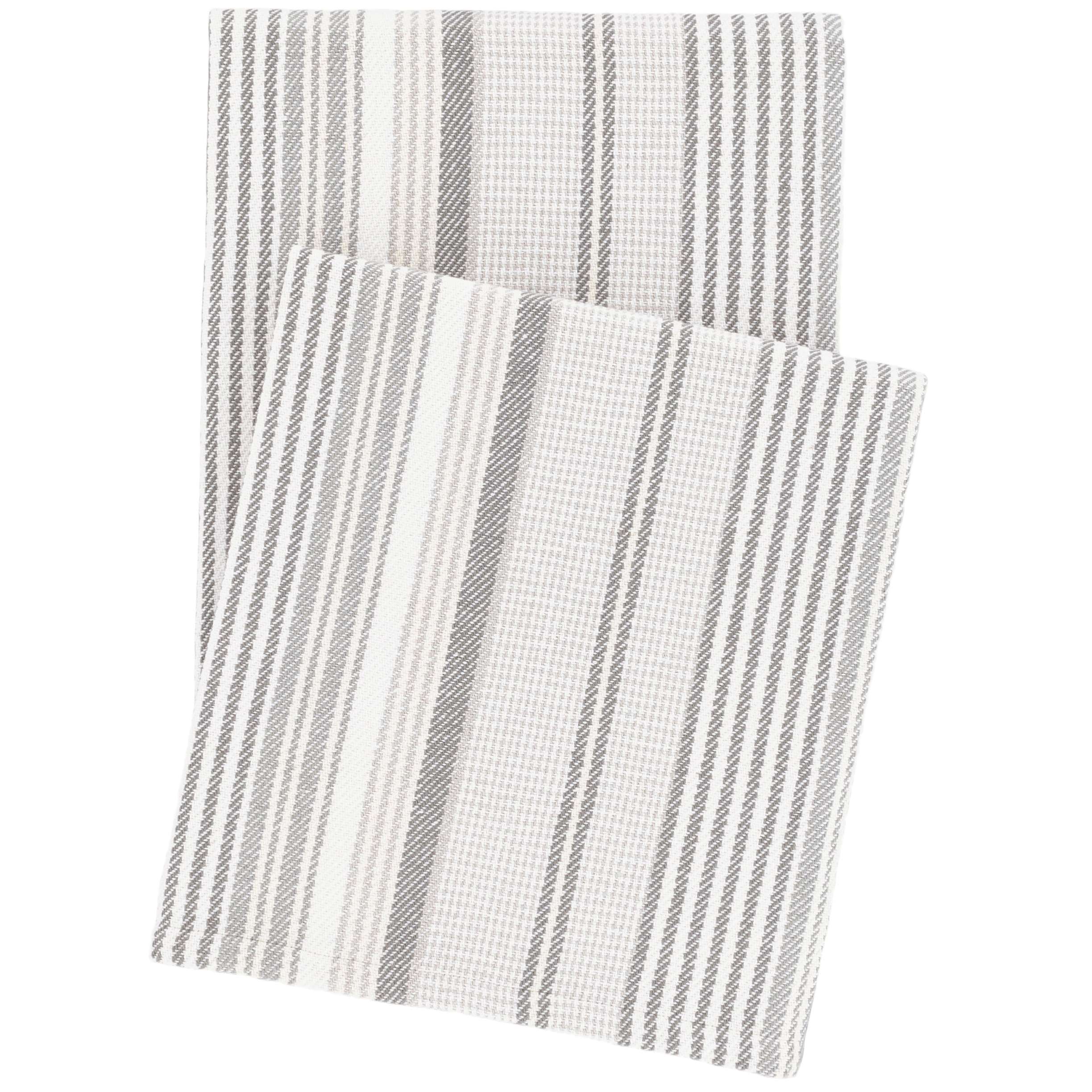 Gradation Ticking Woven Cotton Throw Throws By Annie Selke