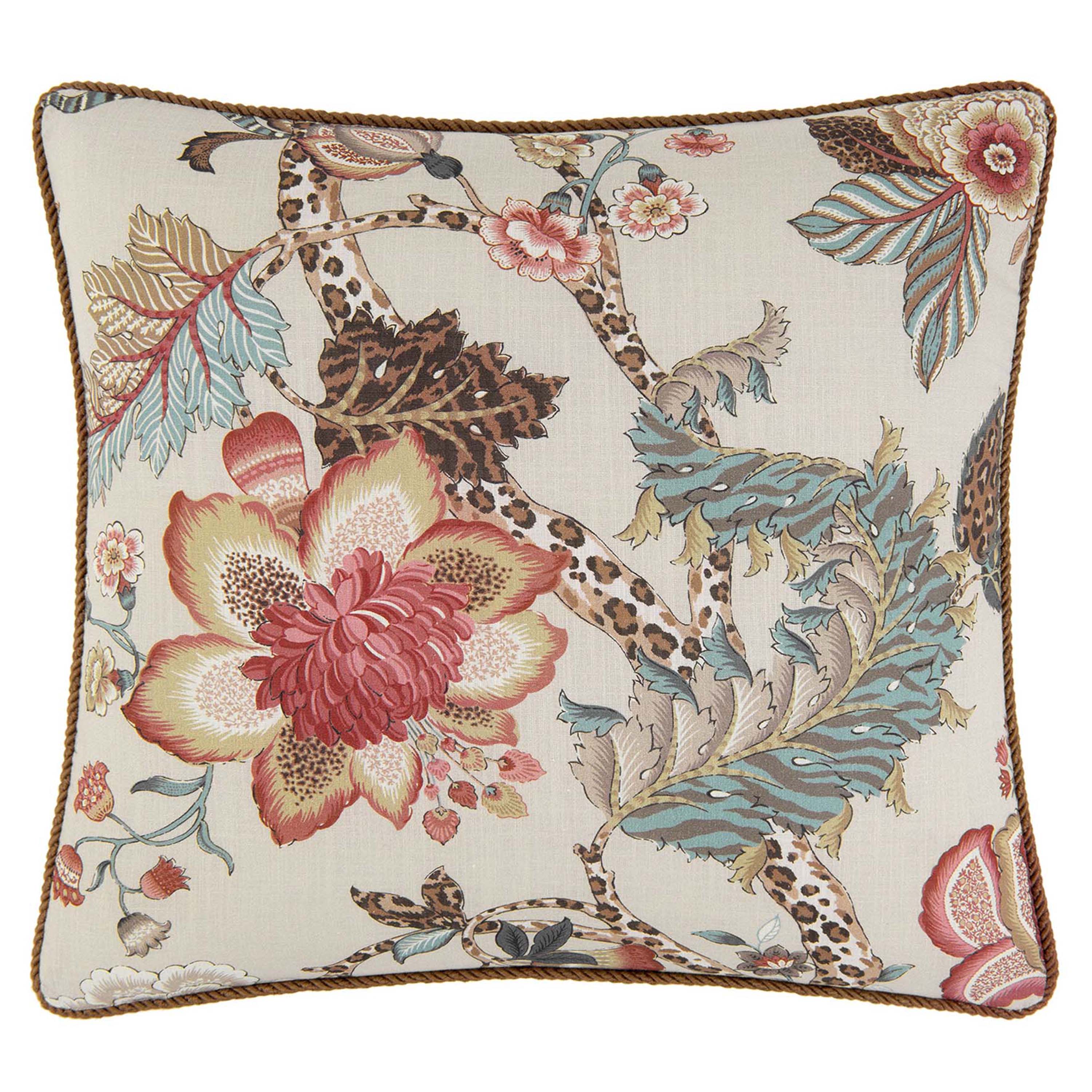 Haylie Mushroom Square Decorative Throw Pillow 18" x 18" Throw Pillows By P/Kaufmann