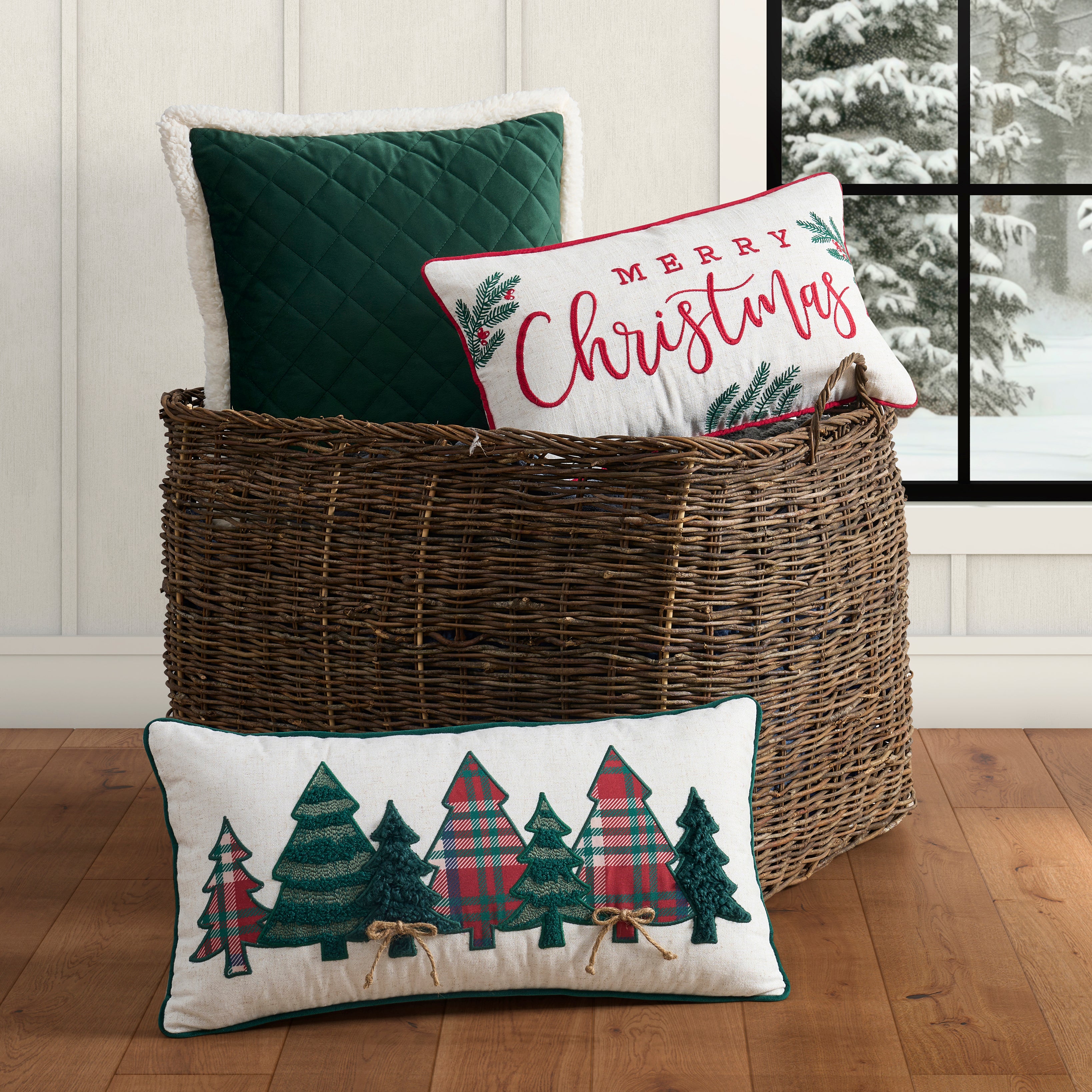 Heathered Crimson Boudoir Decorative Throw Pillow 20" x 12" Throw Pillows By J. Queen New York