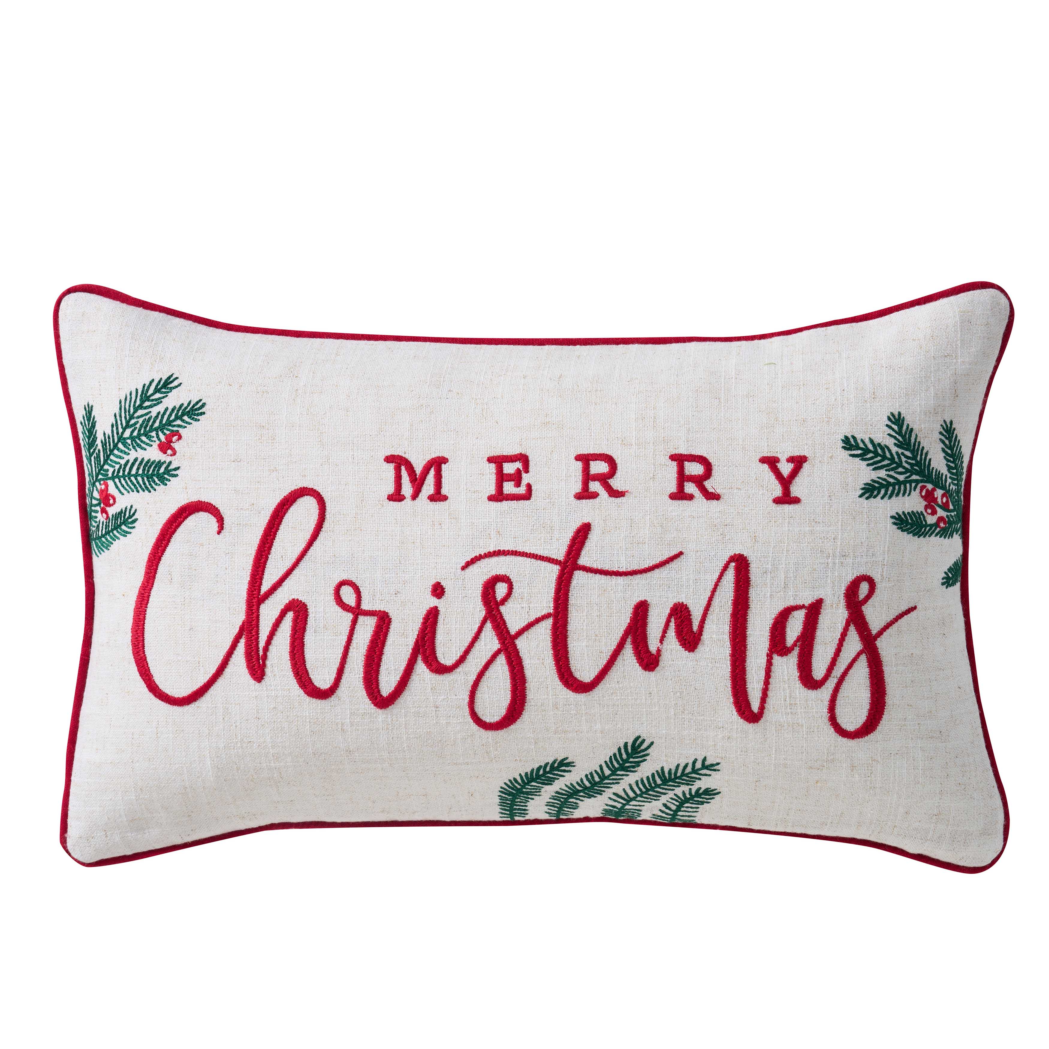 Heathered Crimson Boudoir Decorative Throw Pillow 20" x 12" Throw Pillows By J. Queen New York